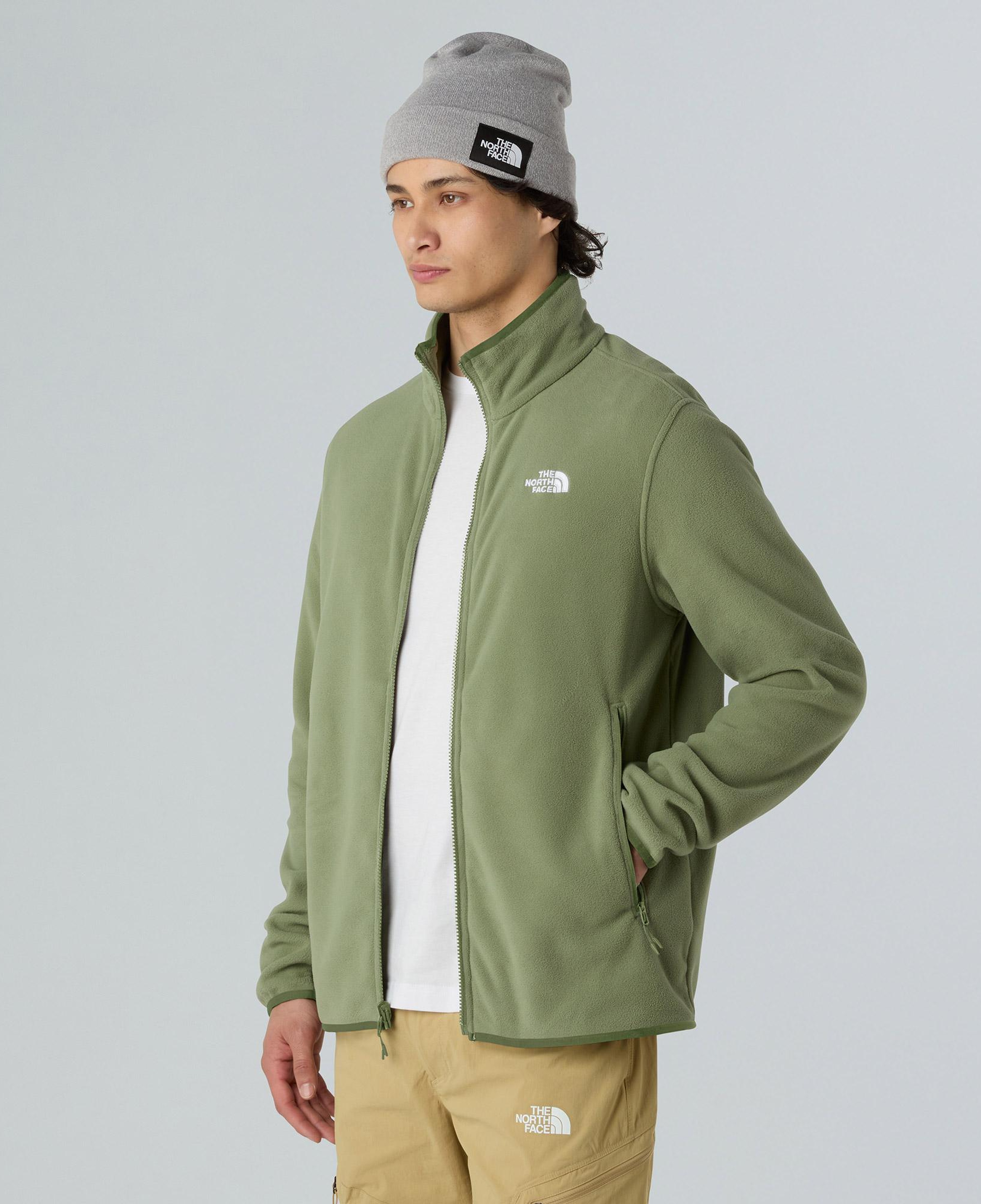 The North Face Glacier Fleece Erkek Haki Outdoor Polar