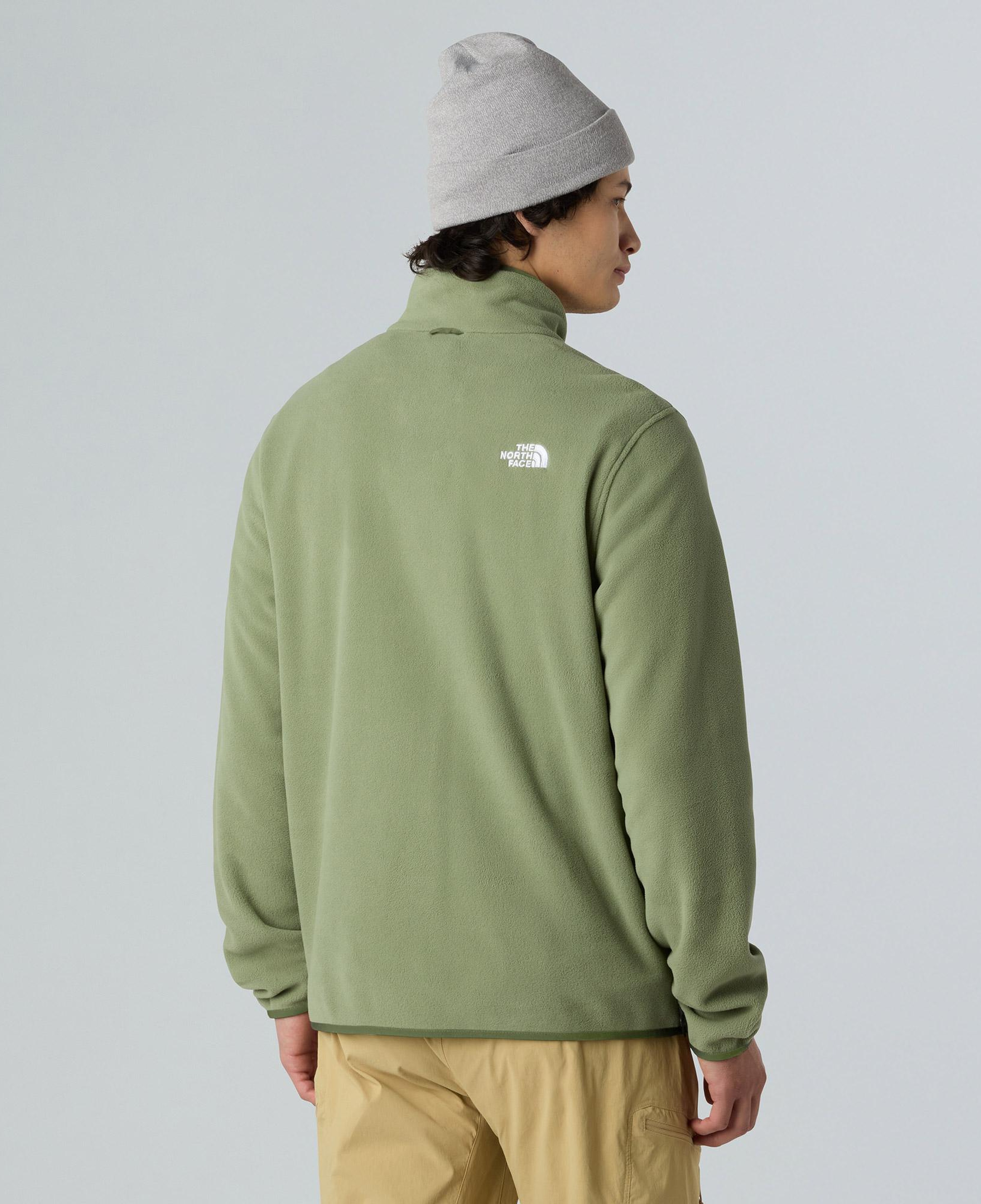 The North Face Glacier Fleece Erkek Haki Outdoor Polar