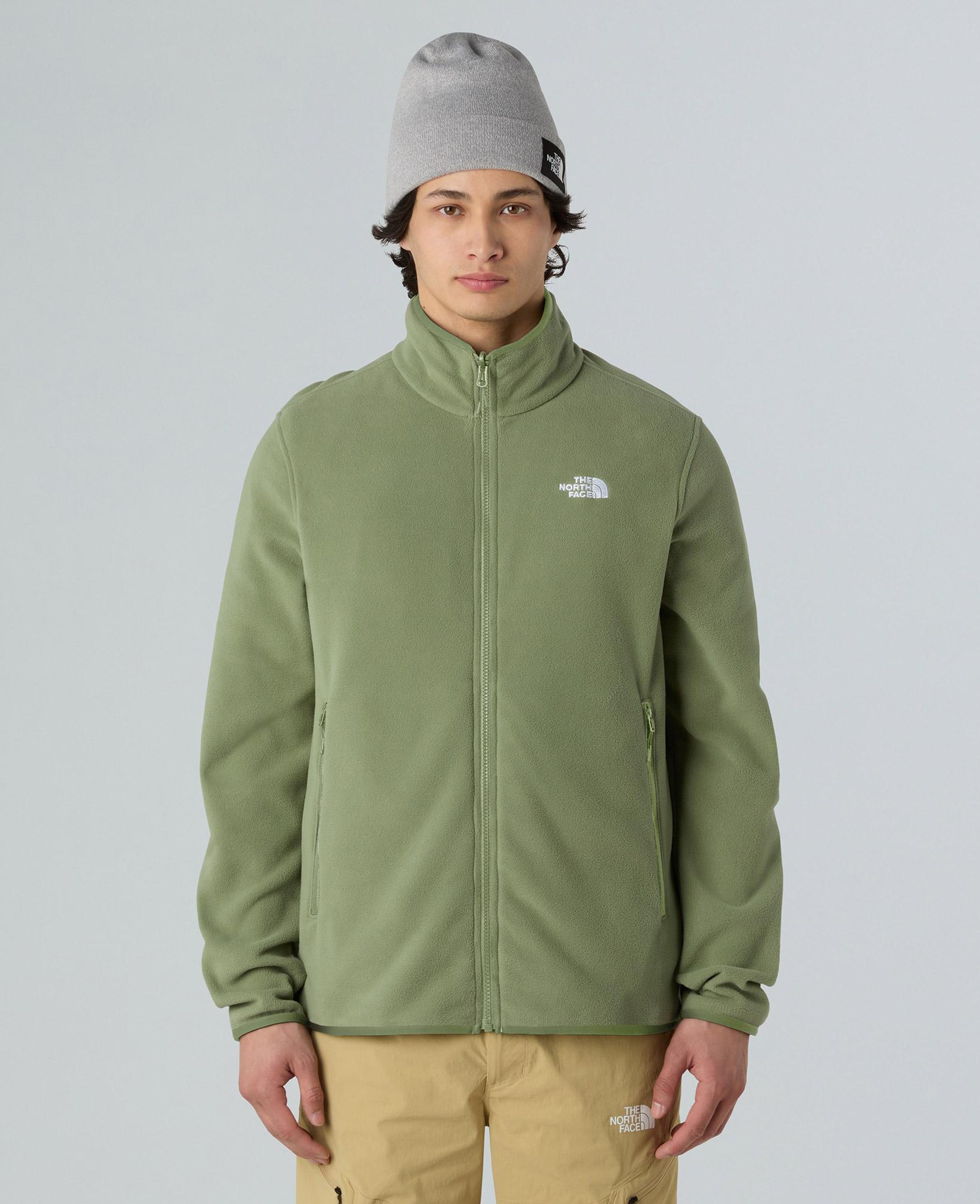 The North Face Glacier Fleece Erkek Haki Outdoor Polar