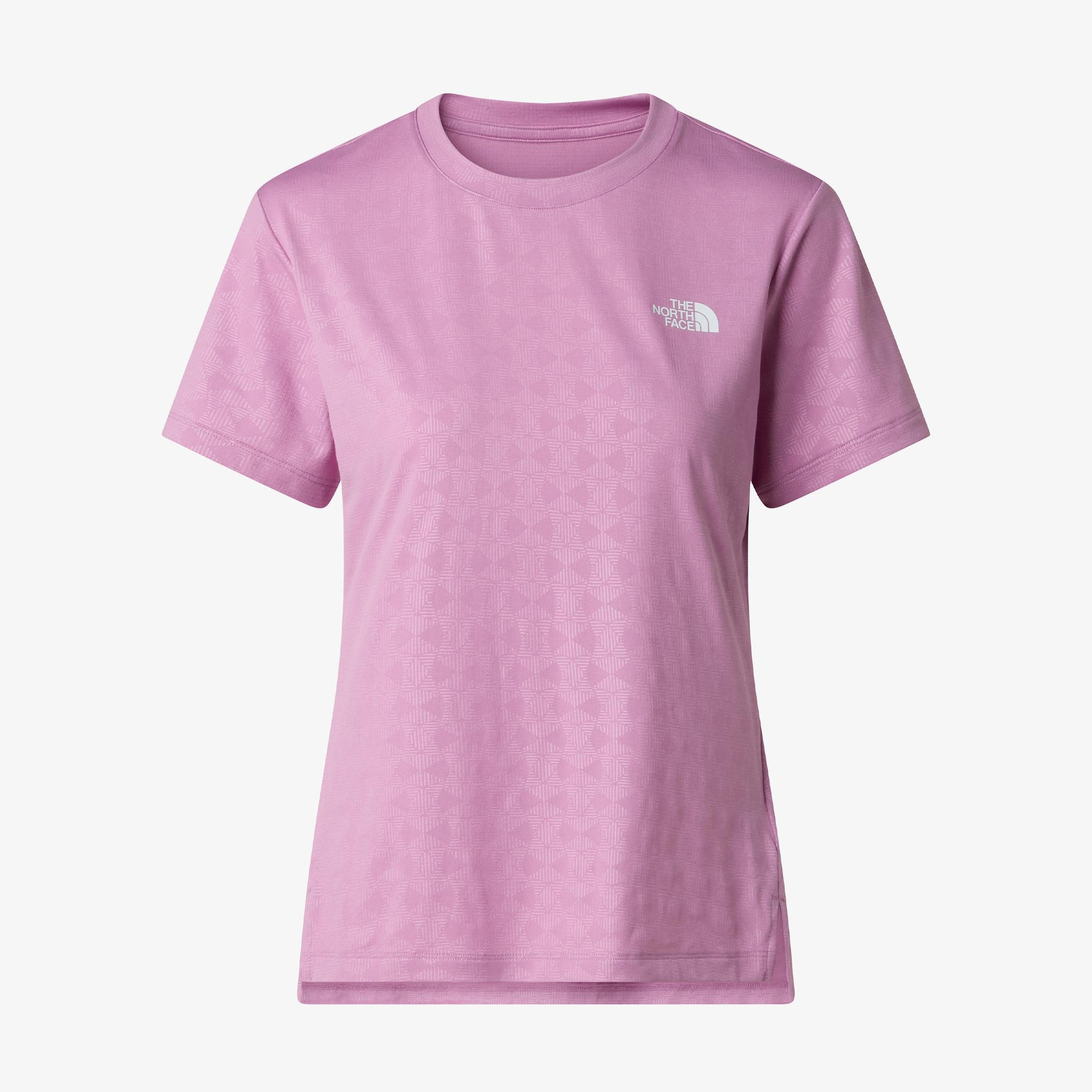 The North Face Flex Geo Embossed Short Sleeve Kadın Pembe T-Shirt