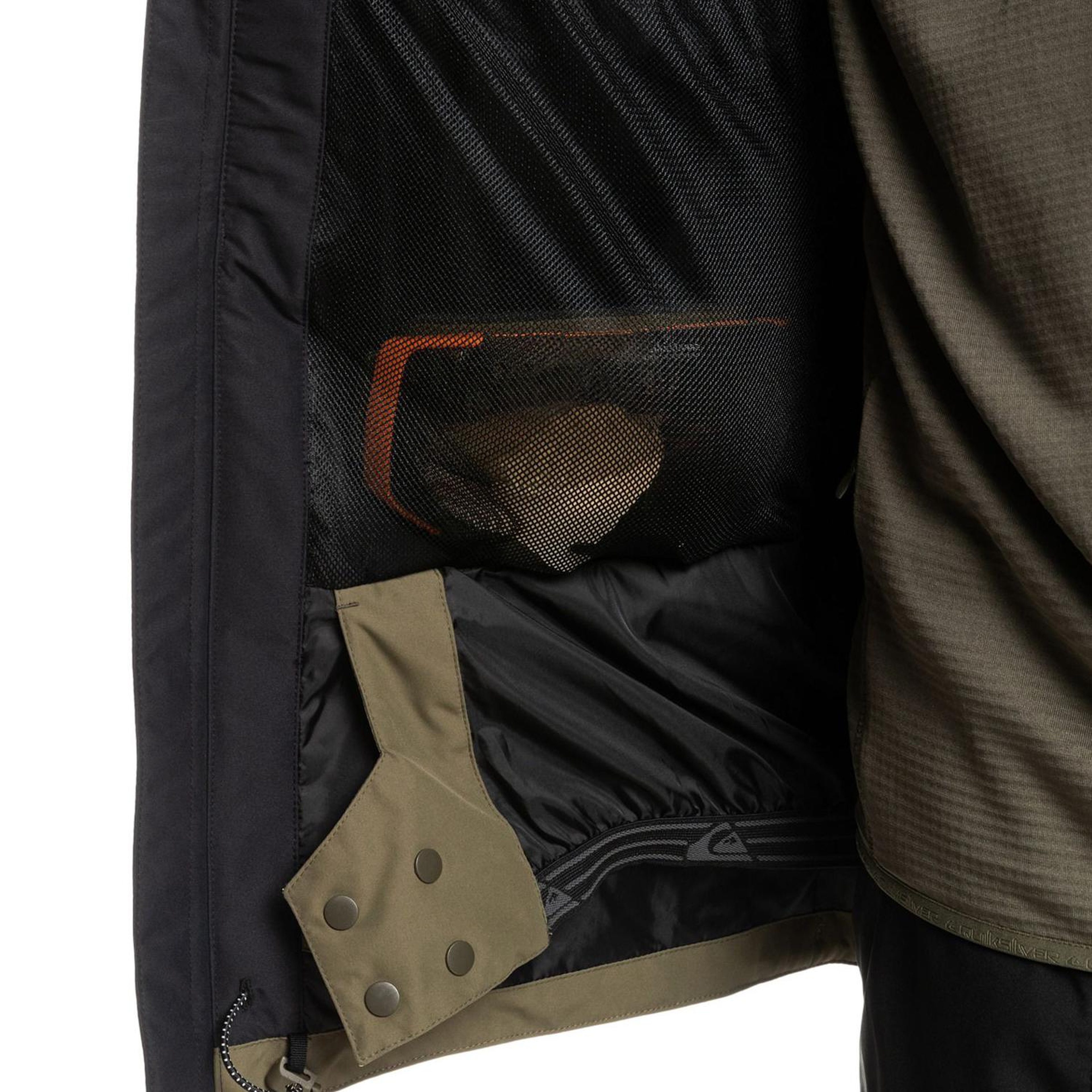 Quiksilver Sycamore Erkek Siyah Snowboard Ceketi