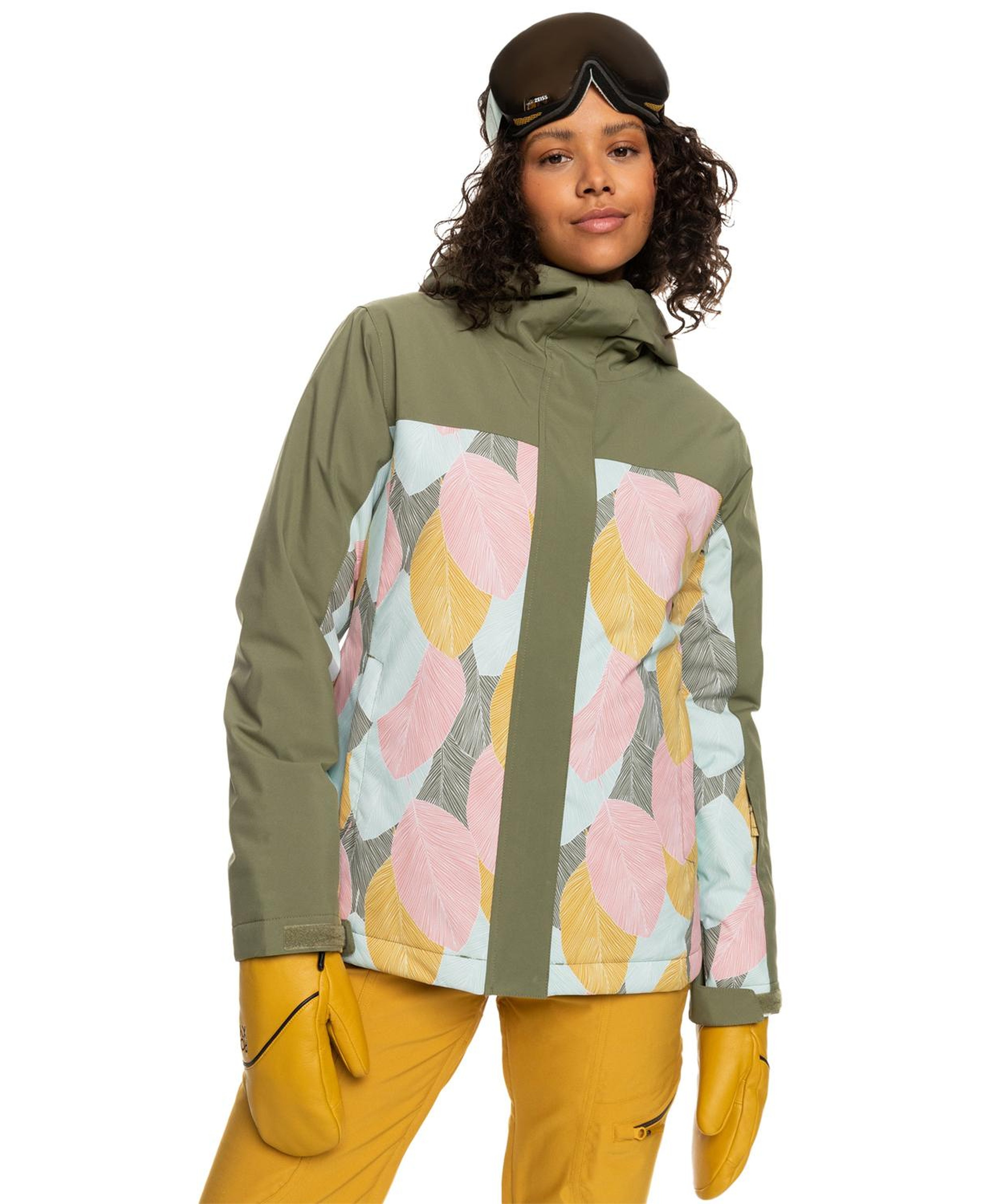 Roxy Galaxy Print Block Kadın Mavi Snowboard Ceketi