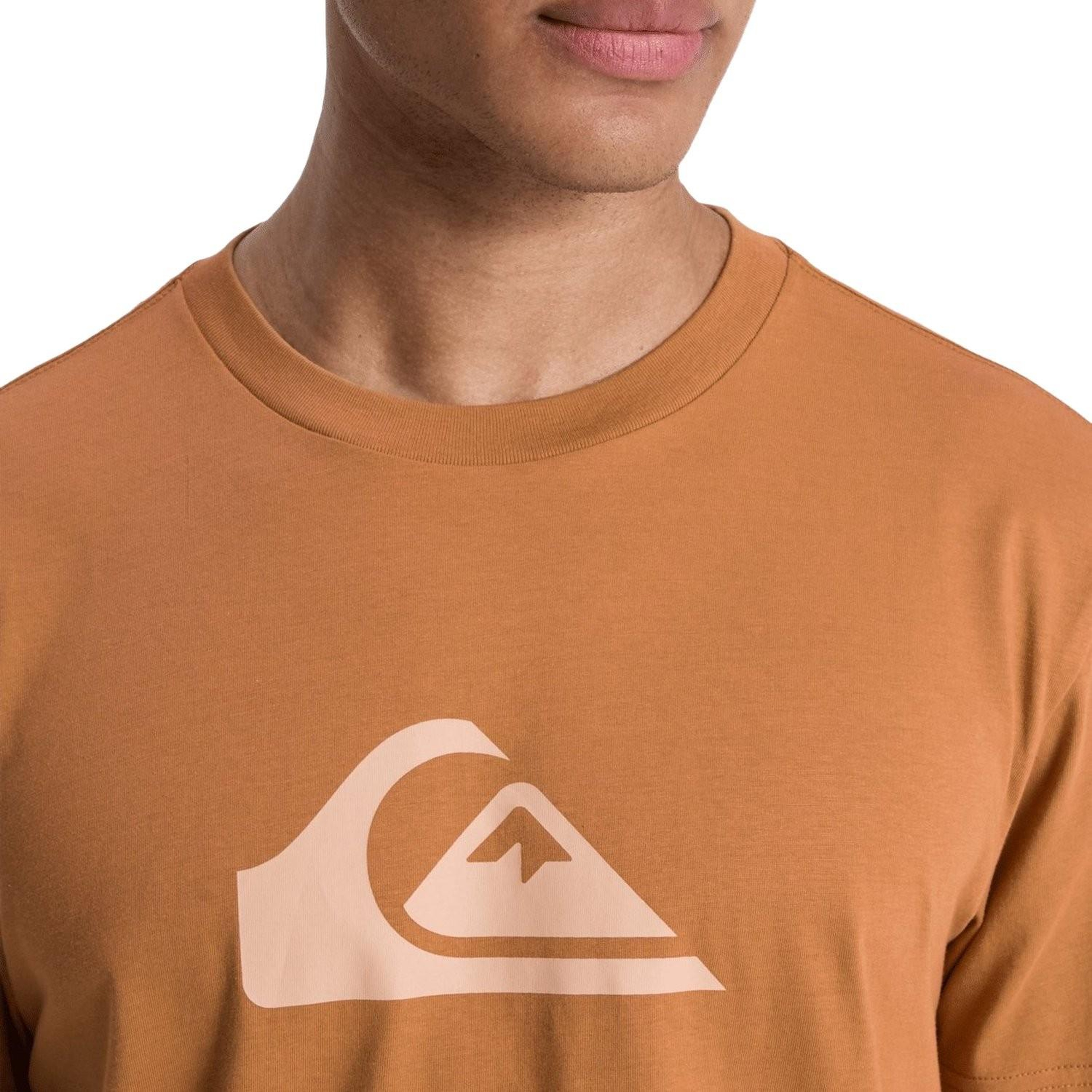 Quiksilver Ev Comp Logo Erkek Kahverengi Tişört
