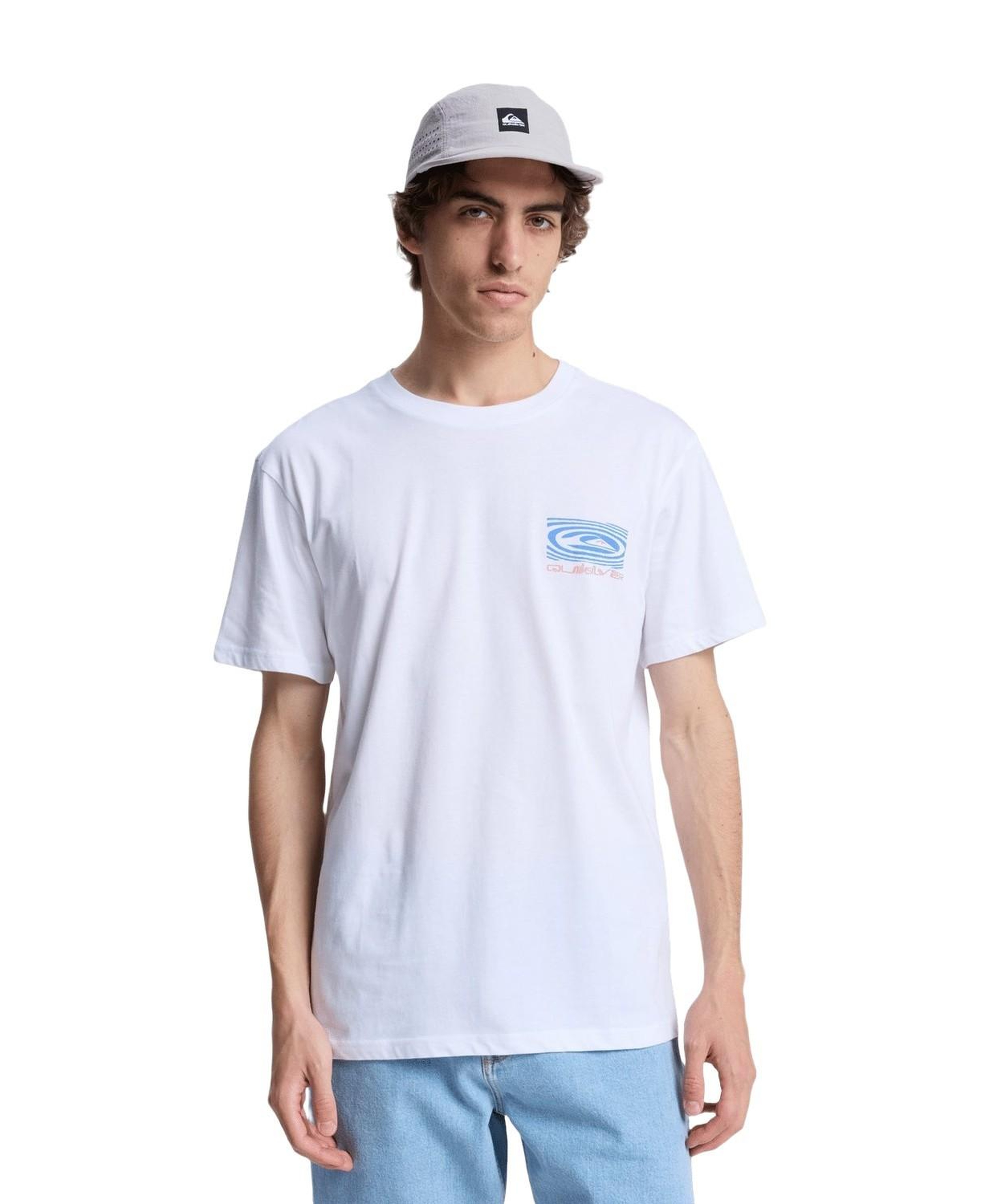 Quiksilver Ripples Erkek Beyaz Tişört