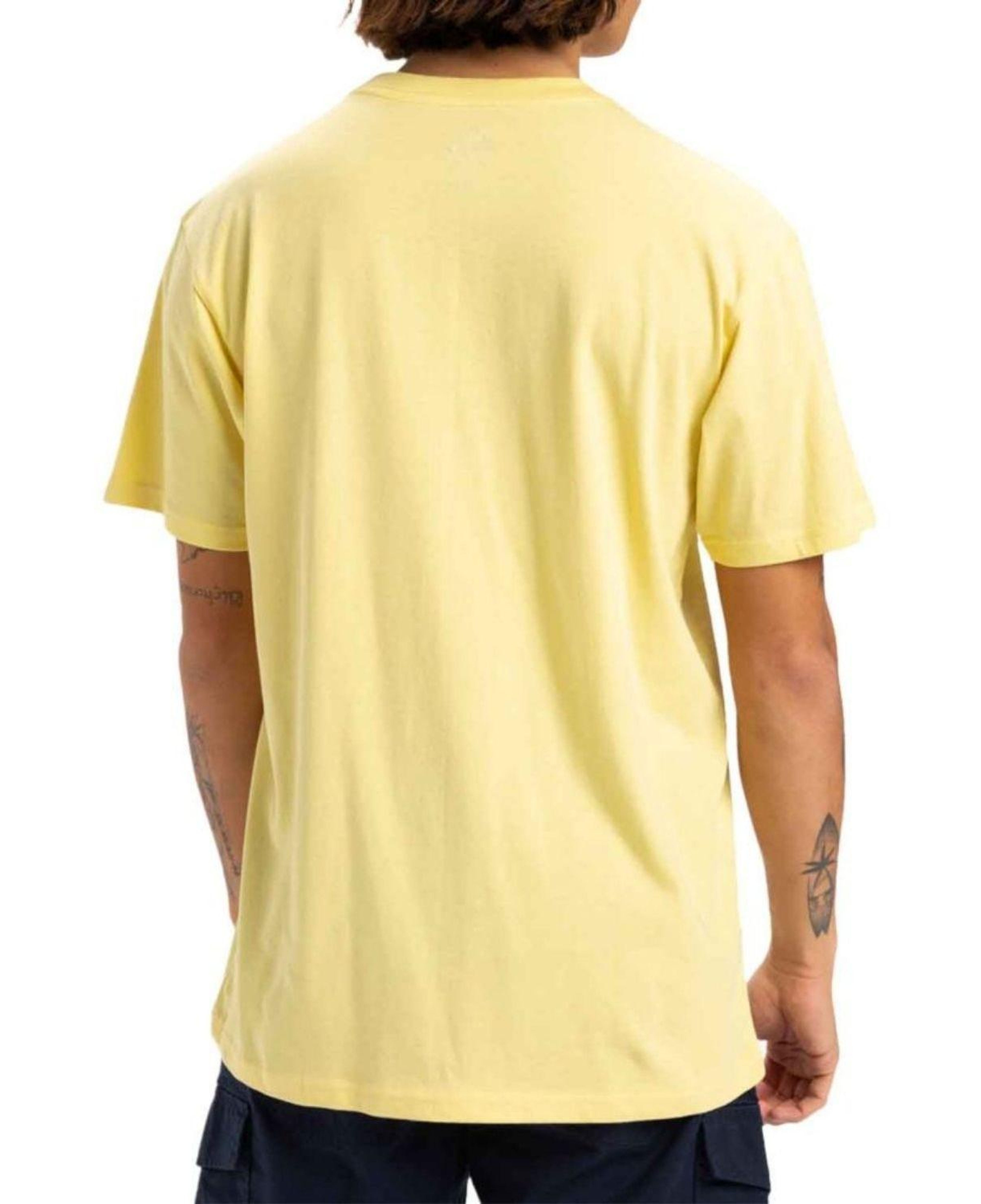 Quiksilver Retro Fade Erkek Sarı Tişört