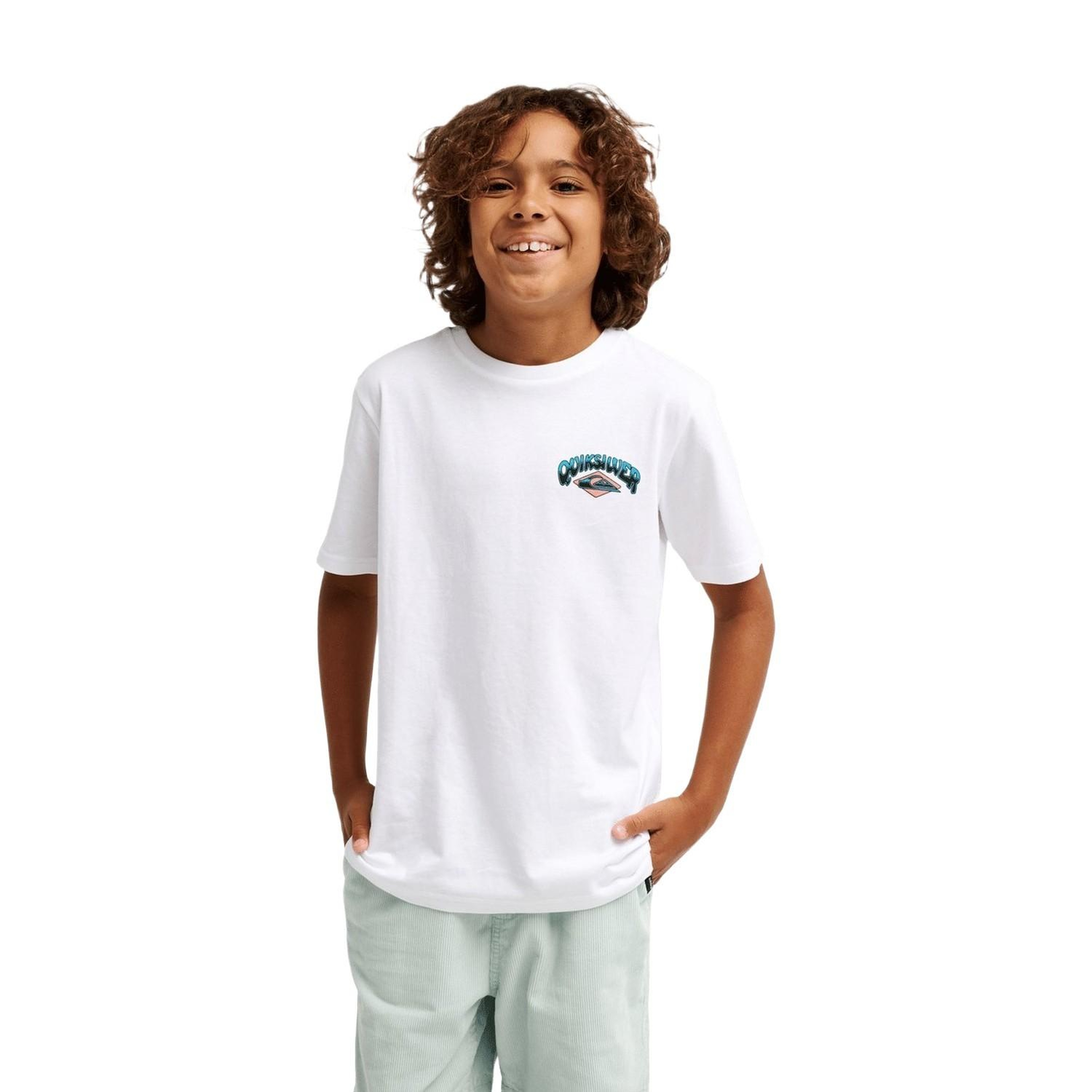 Quiksilver Palm Horizon Erkek Çocuk Beyaz Tişört