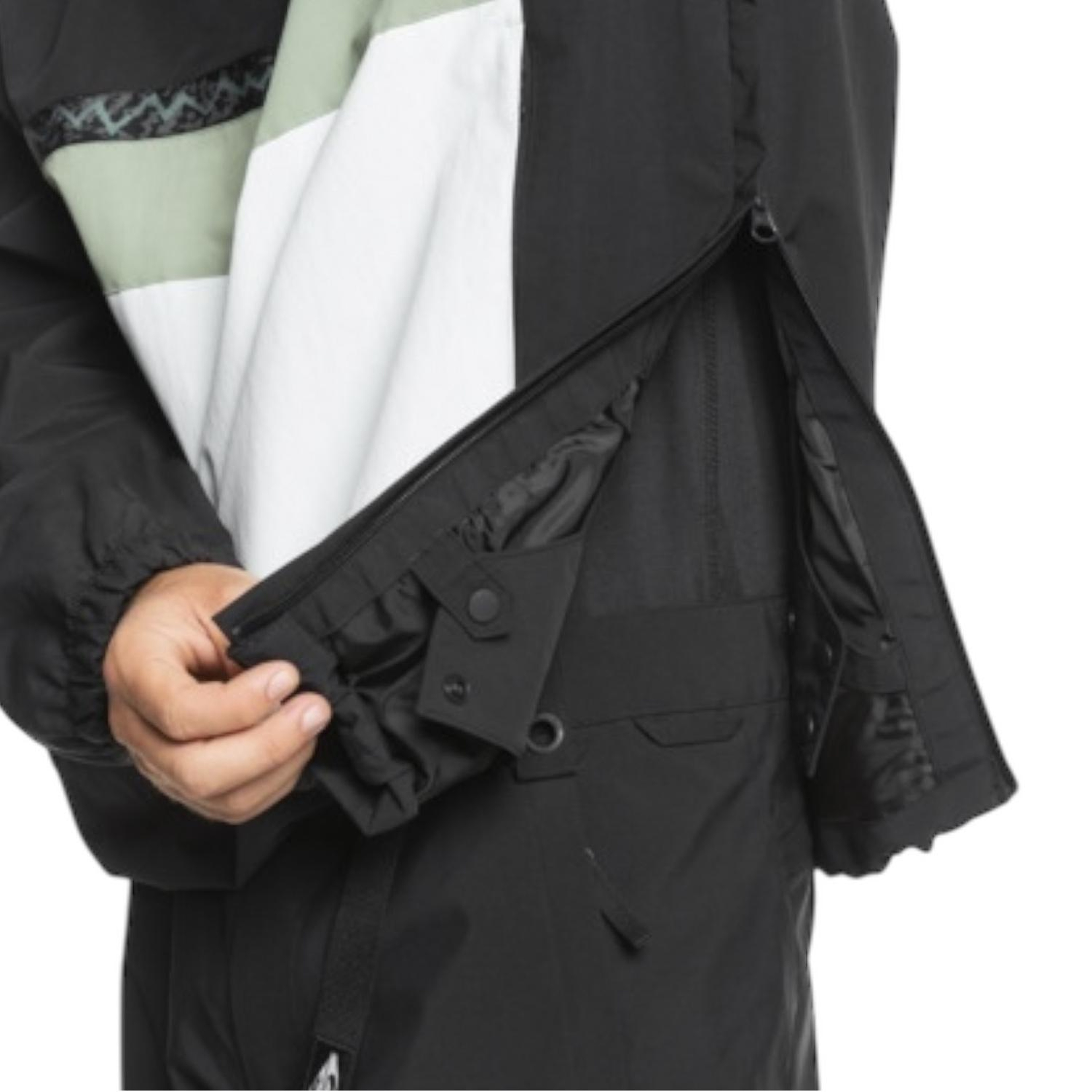Quiksilver Steeze Erkek Siyah Snowboard Ceketi