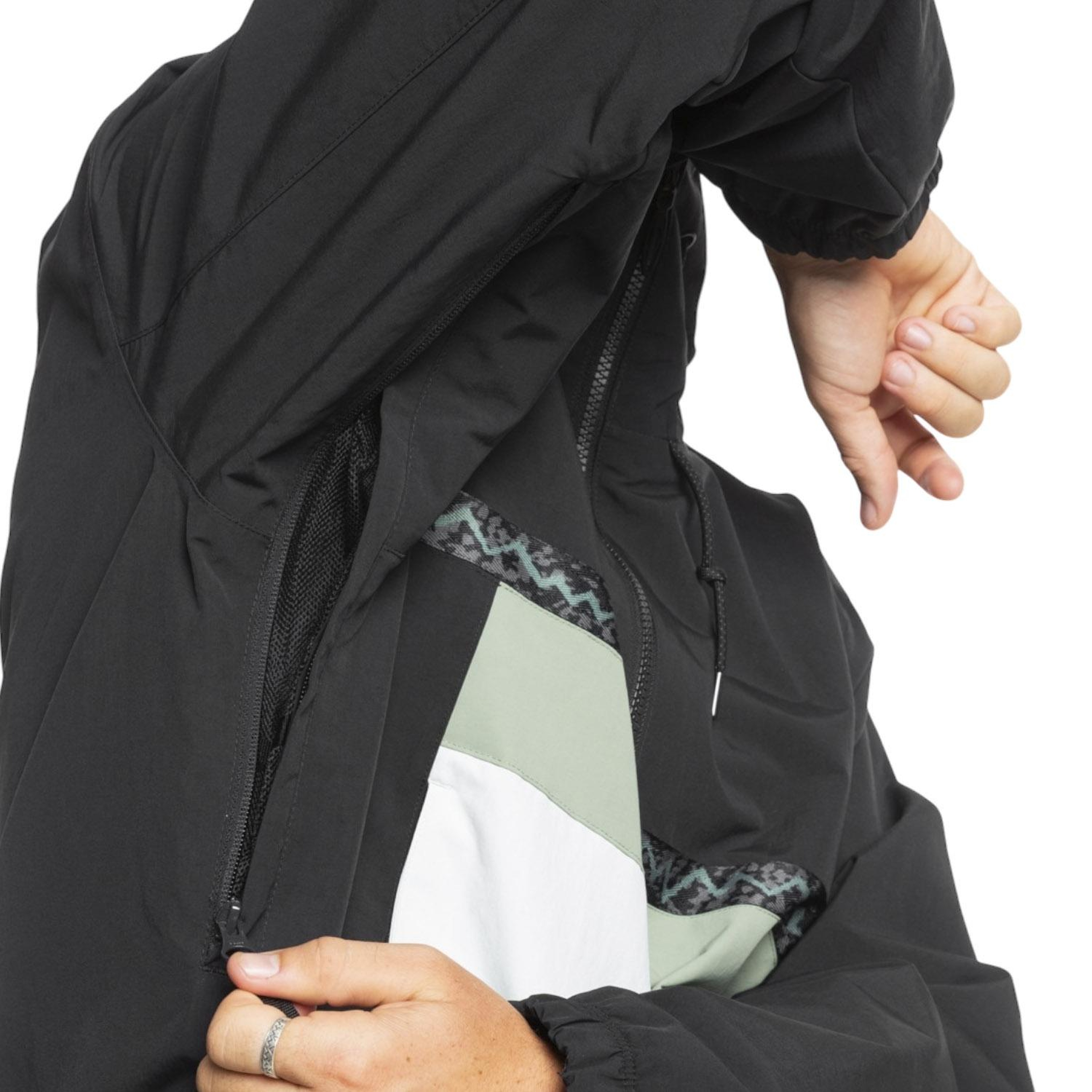 Quiksilver Steeze Erkek Siyah Snowboard Ceketi