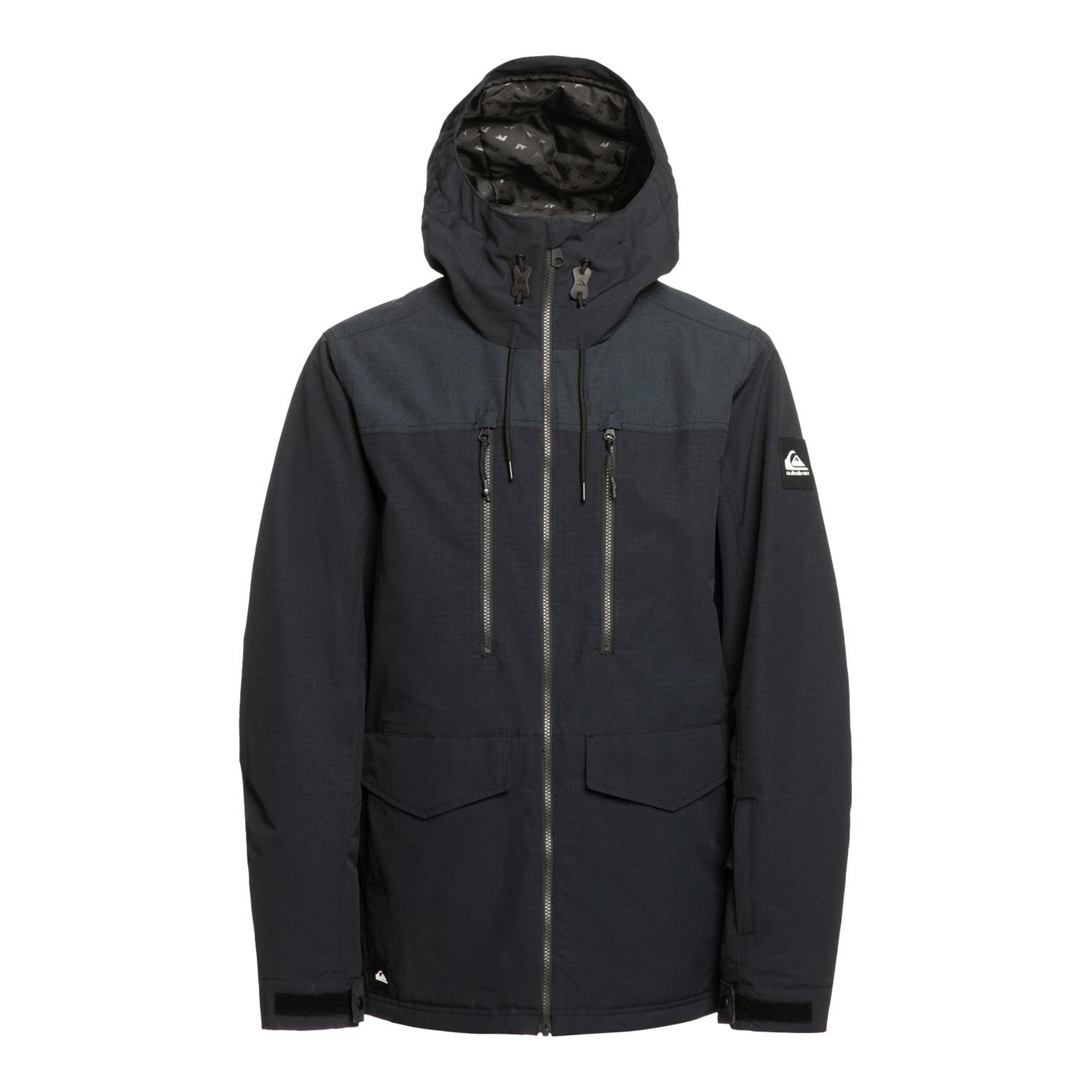 Quiksilver Fairbanks Erkek Siyah Snowboard Ceketi