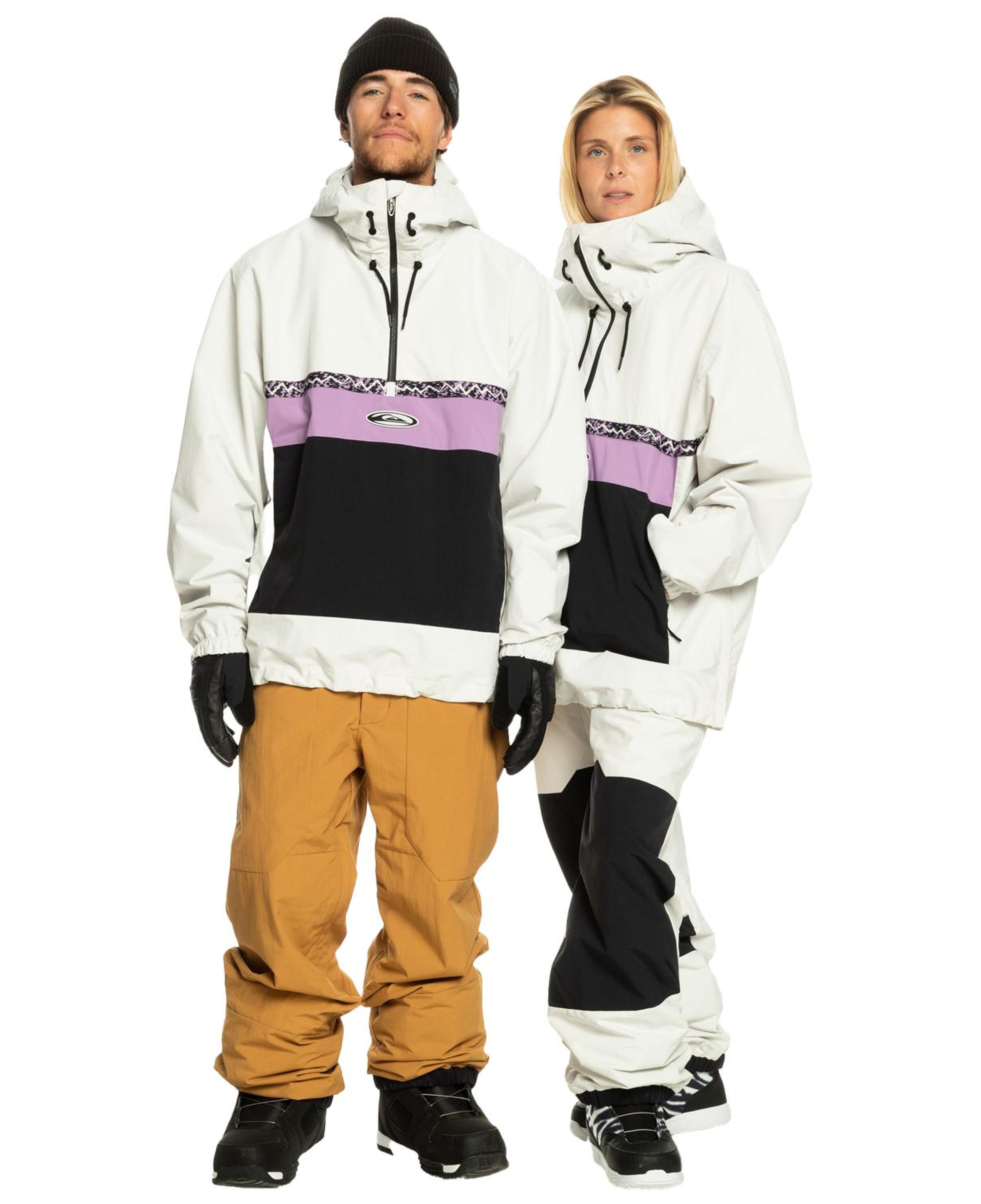 Quiksilver Steeze Unisex Gri Snowboard Ceketi