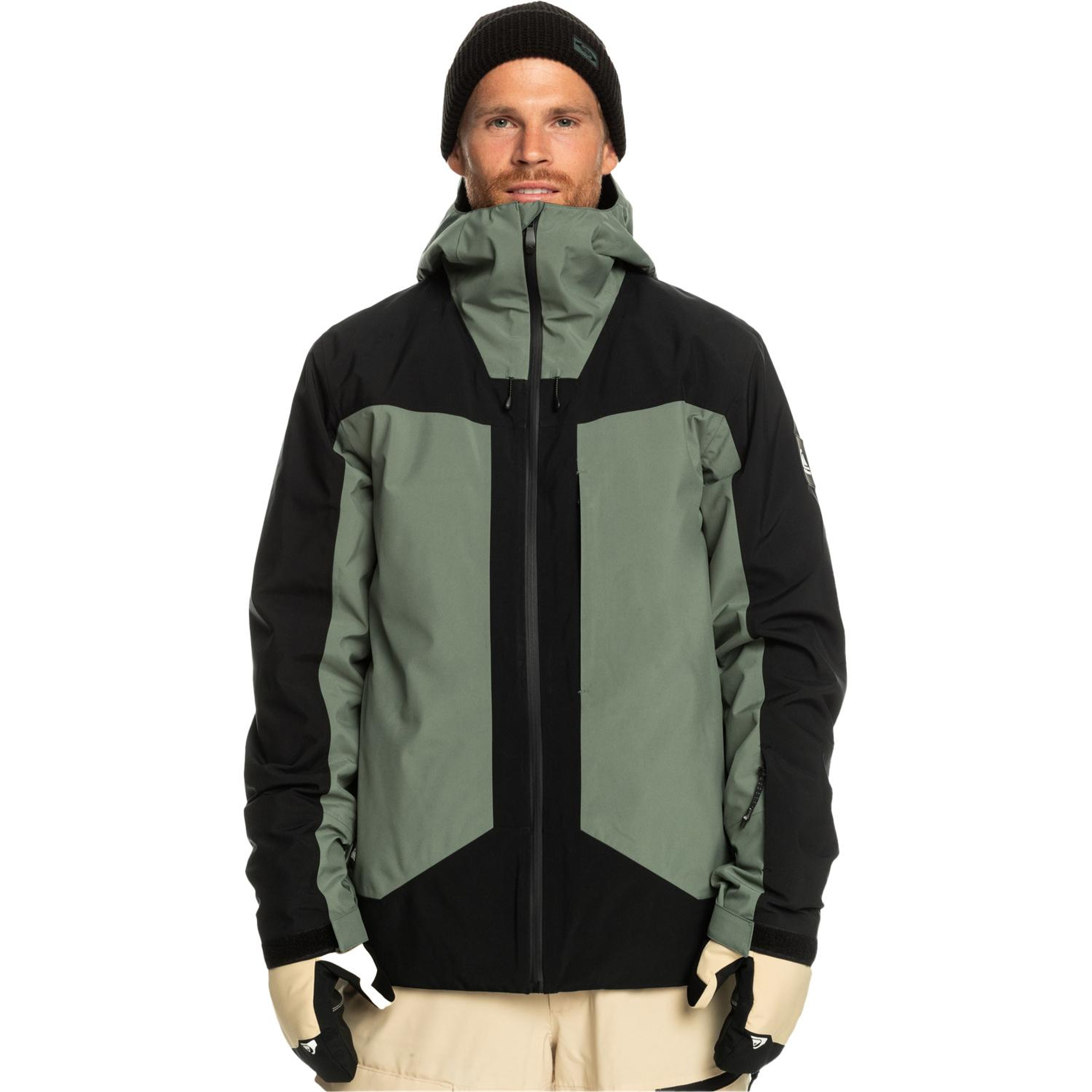 Quiksilver Muldrow Erkek Siyah Snowboard Ceketi