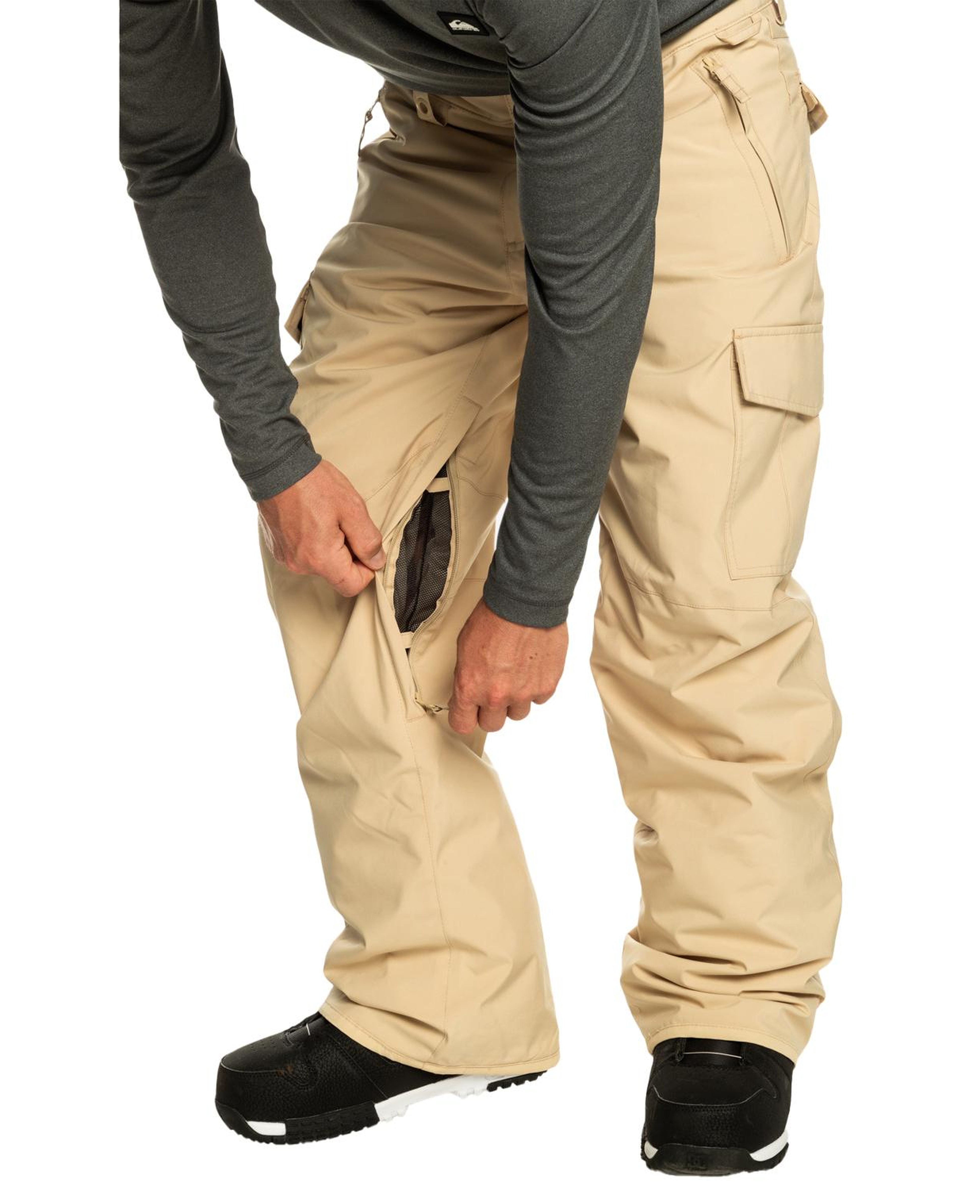 Quiksilver Porter Pt Erkek Bej Snowboard Pantolonu