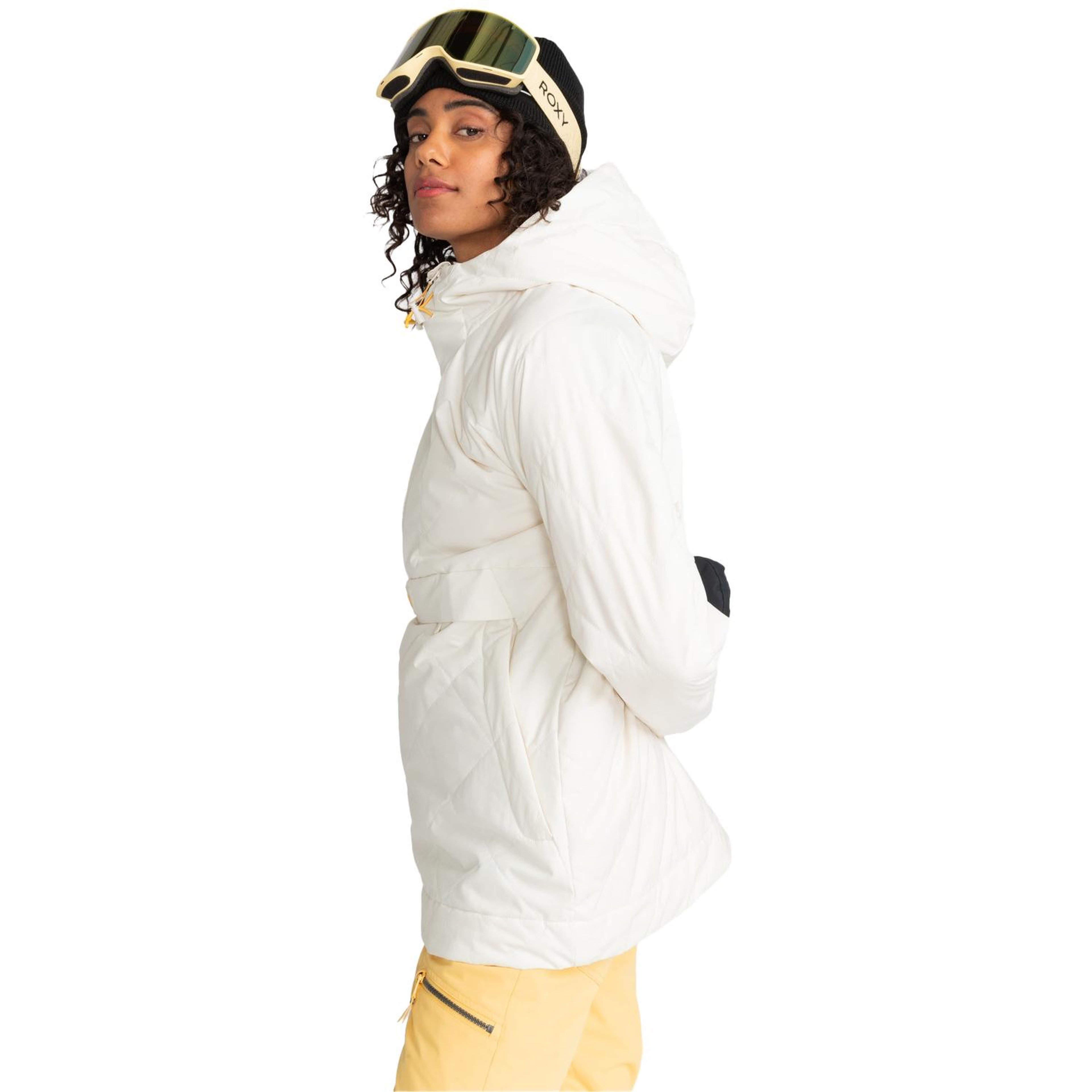 Roxy Radiant Lines Overhead Kadın Beyaz Snowboard Ceketi