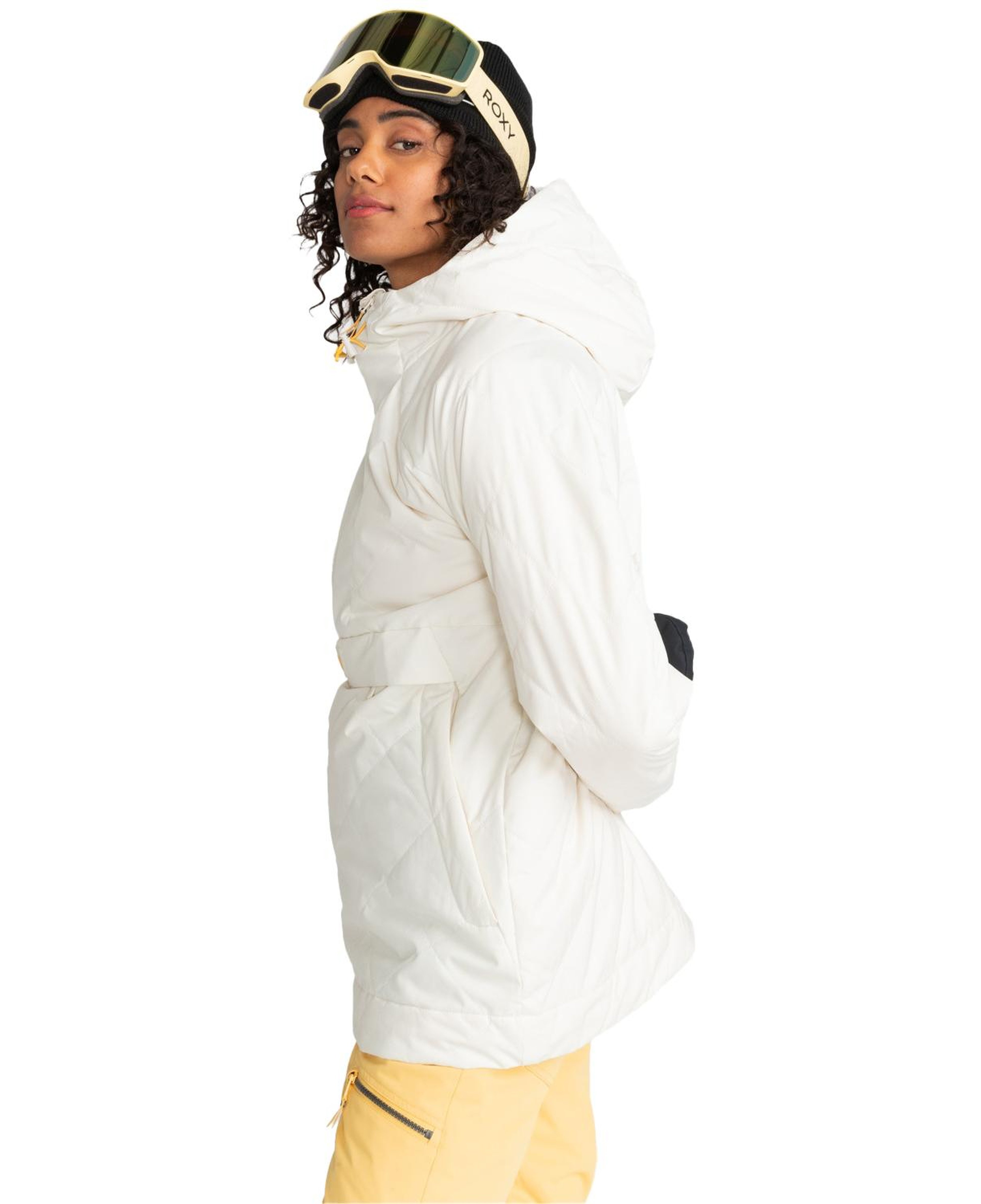 Roxy Radiant Lines Overhead Kadın Beyaz Snowboard Ceketi