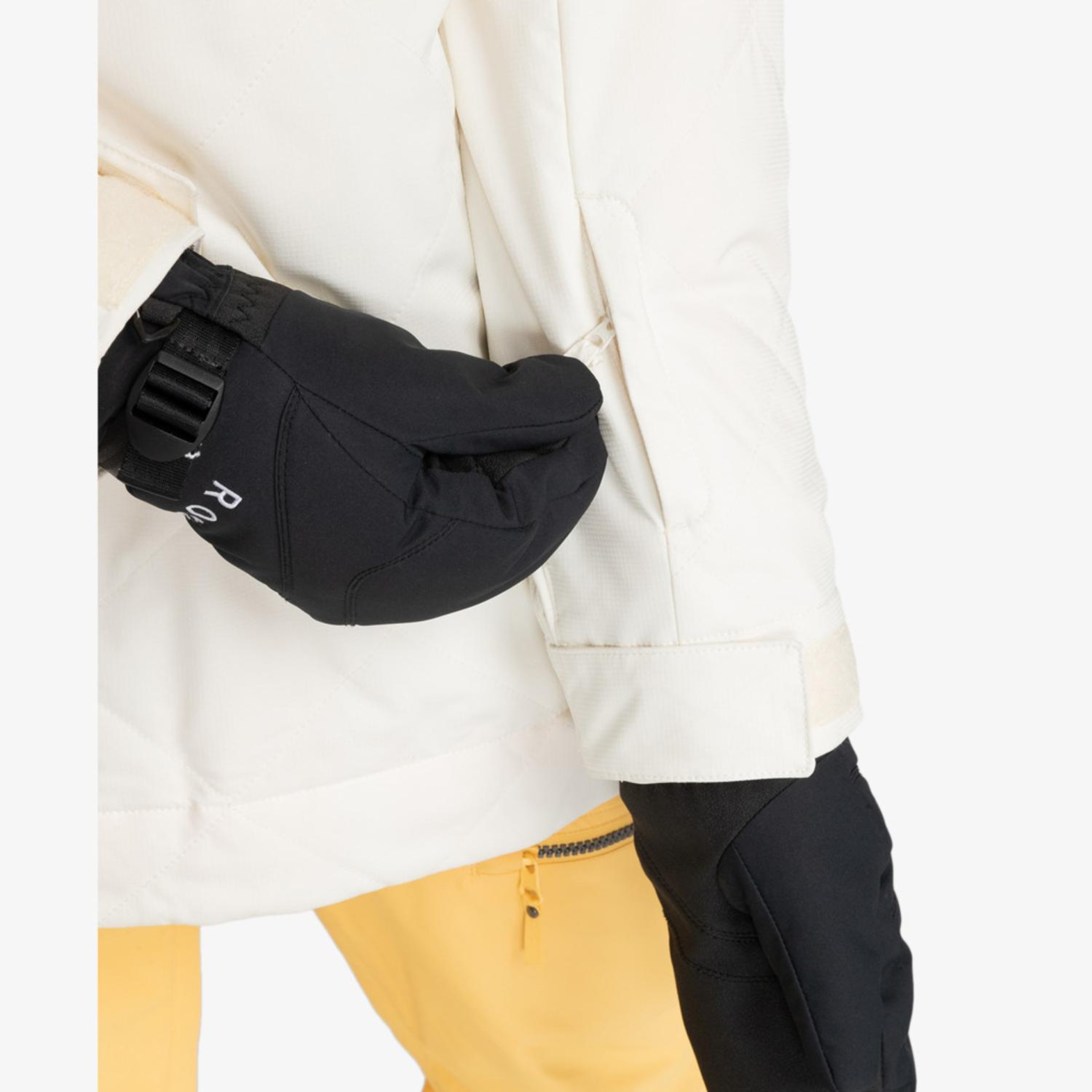 Roxy Radiant Lines Overhead Kadın Beyaz Snowboard Ceketi