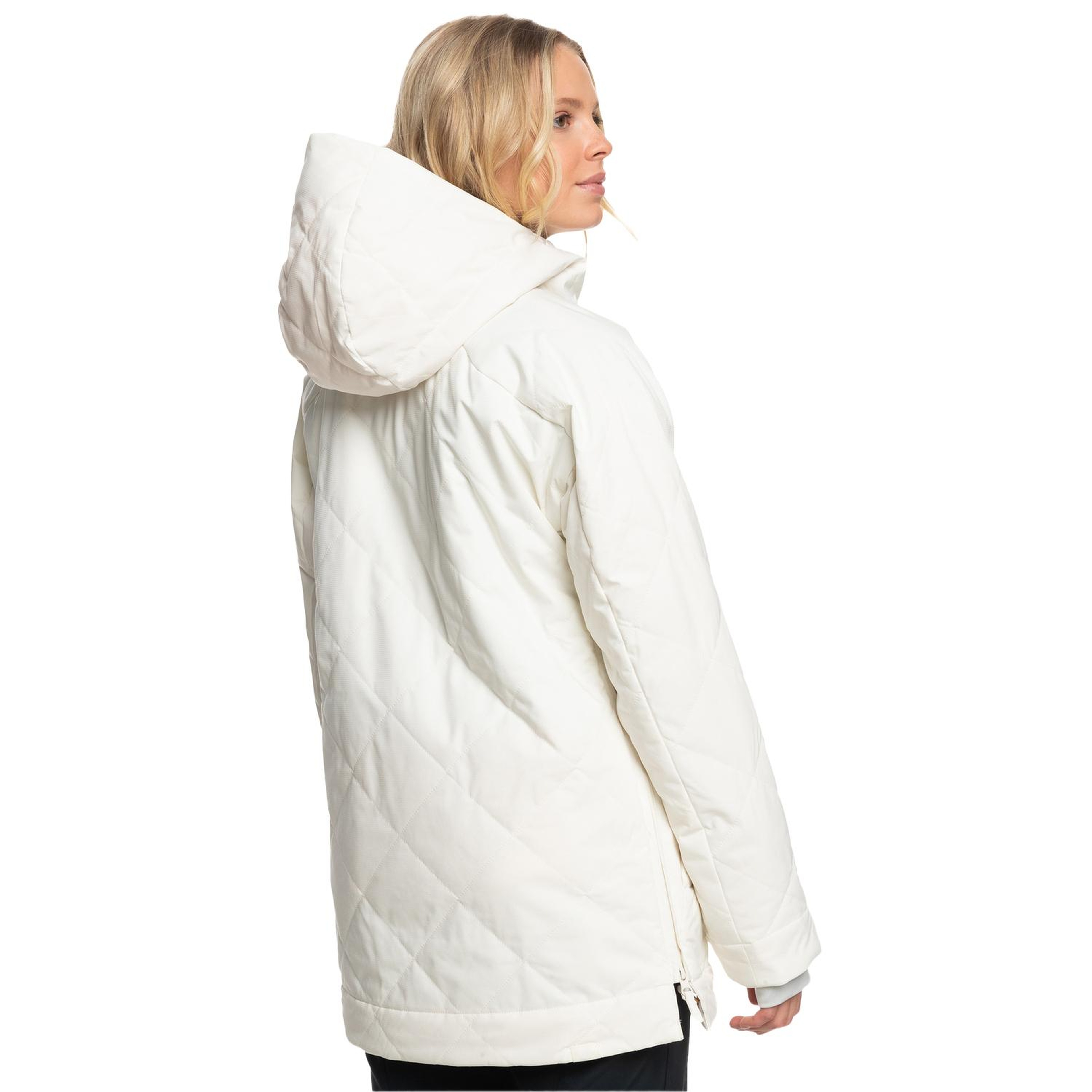 Roxy Radiant Lines Overhead Kadın Beyaz Snowboard Ceketi