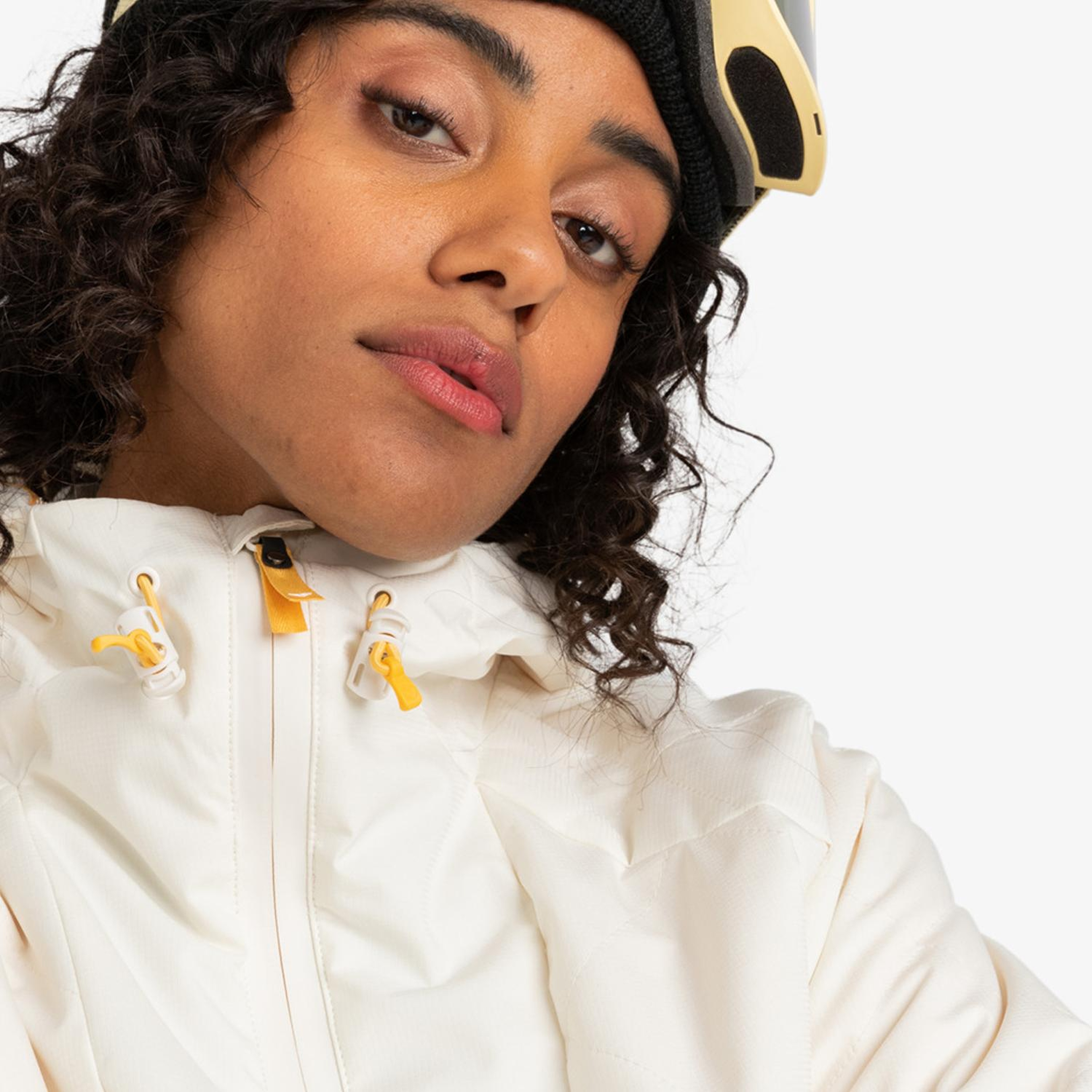 Roxy Radiant Lines Overhead Kadın Beyaz Snowboard Ceketi