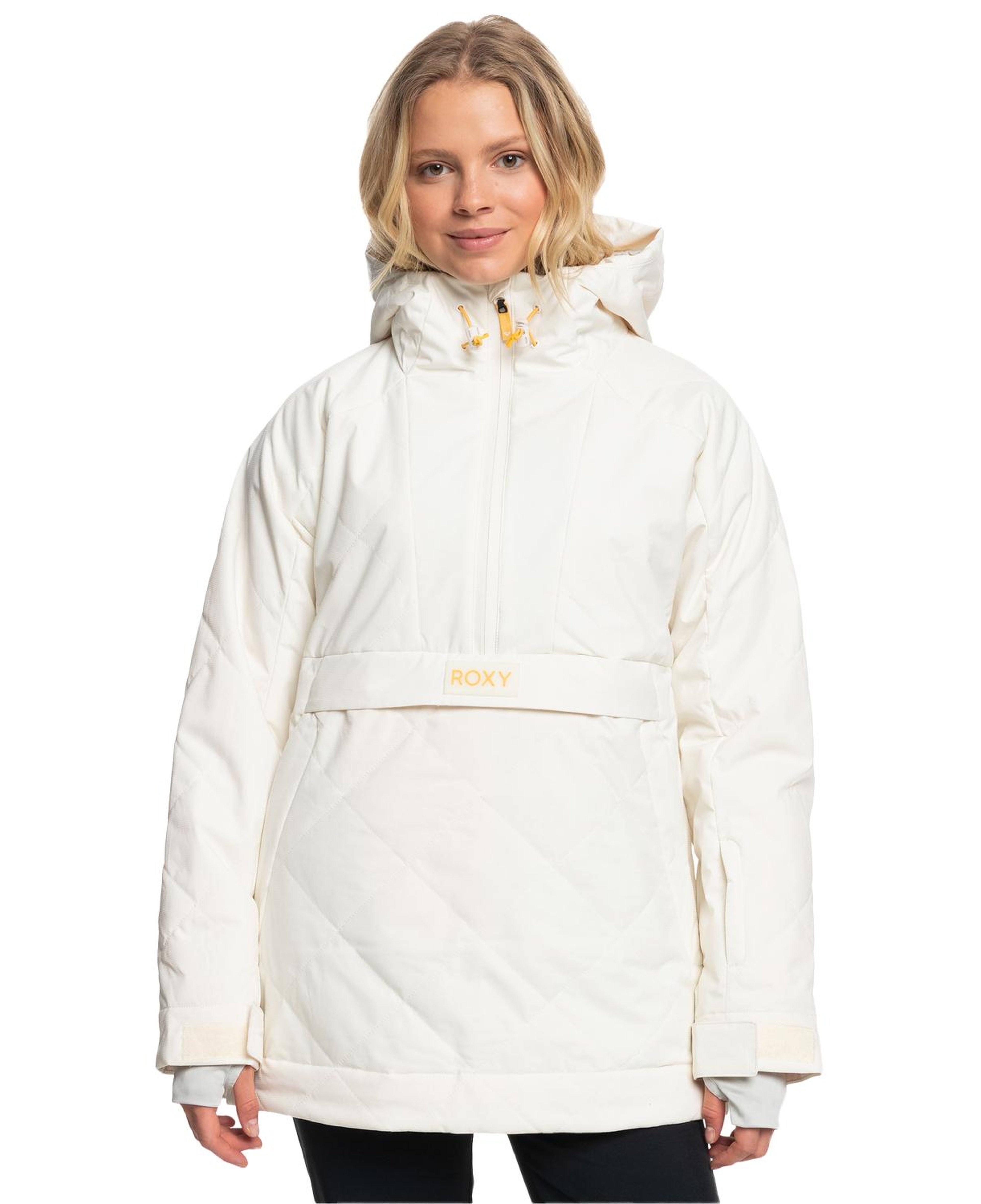 Roxy Radiant Lines Overhead Kadın Beyaz Snowboard Ceketi