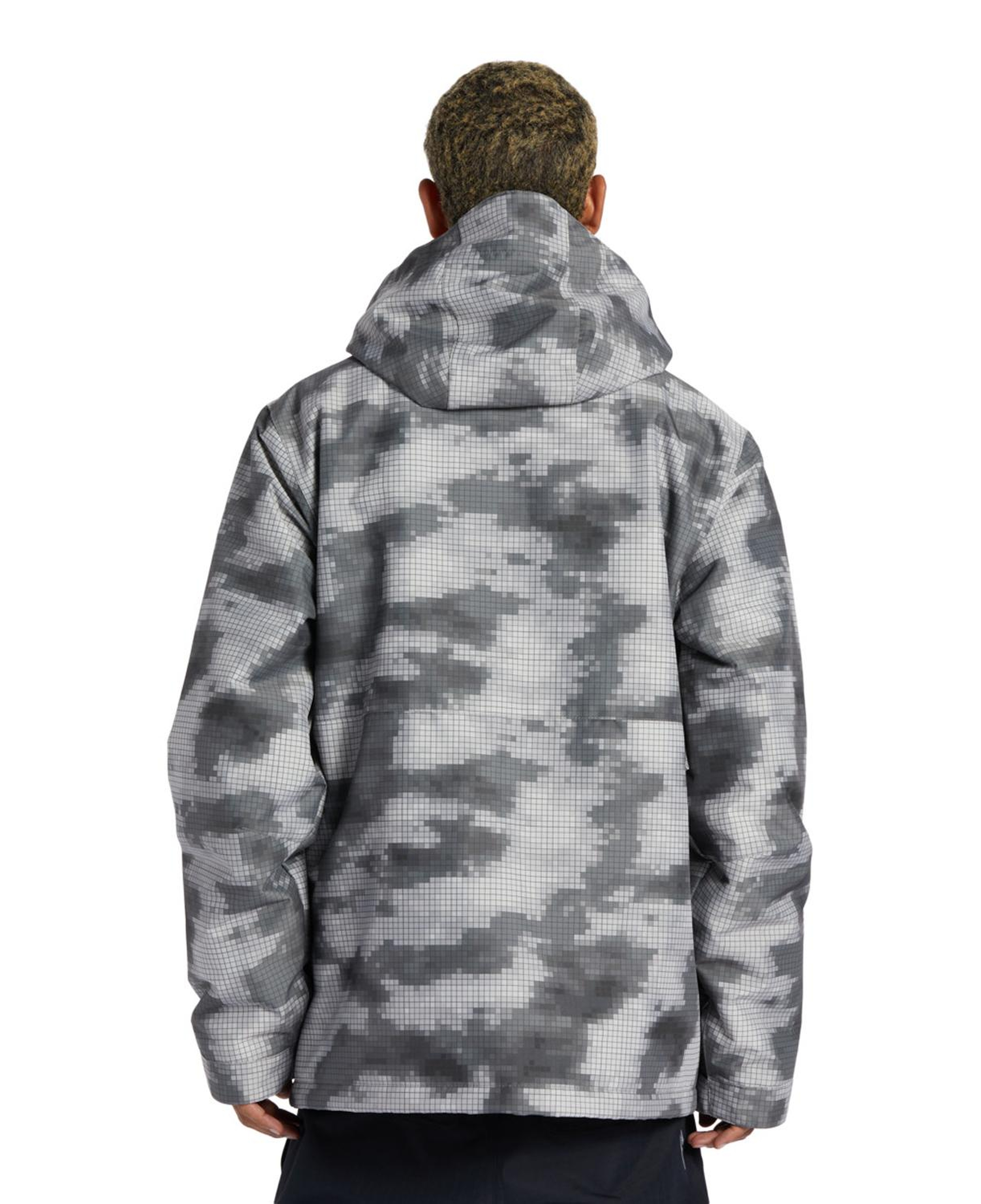 Dc Basis Print Erkek Gri Snowboard Ceketi