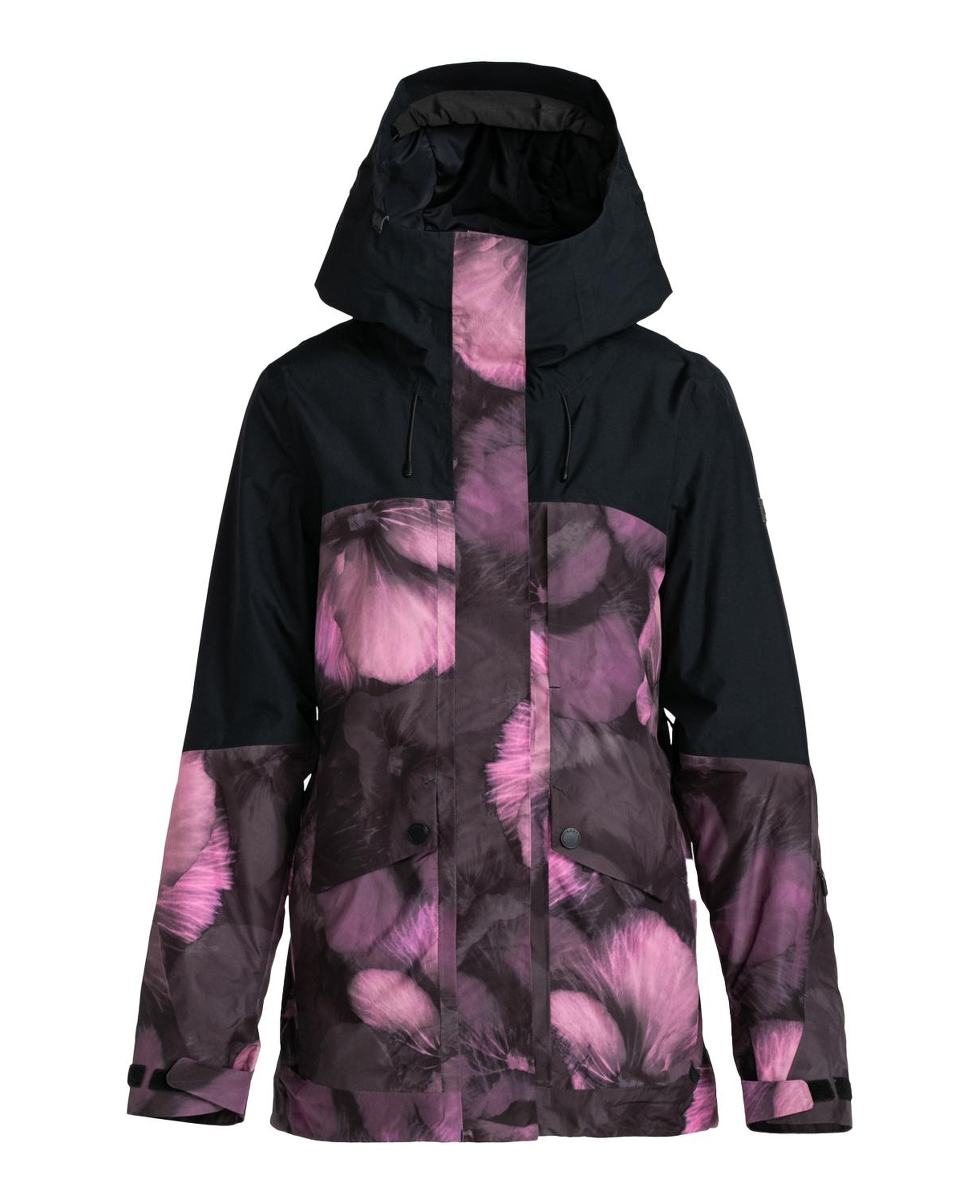 Roxy Gore-Tex Glade Printed Kadın Siyah Snowboard Ceketi
