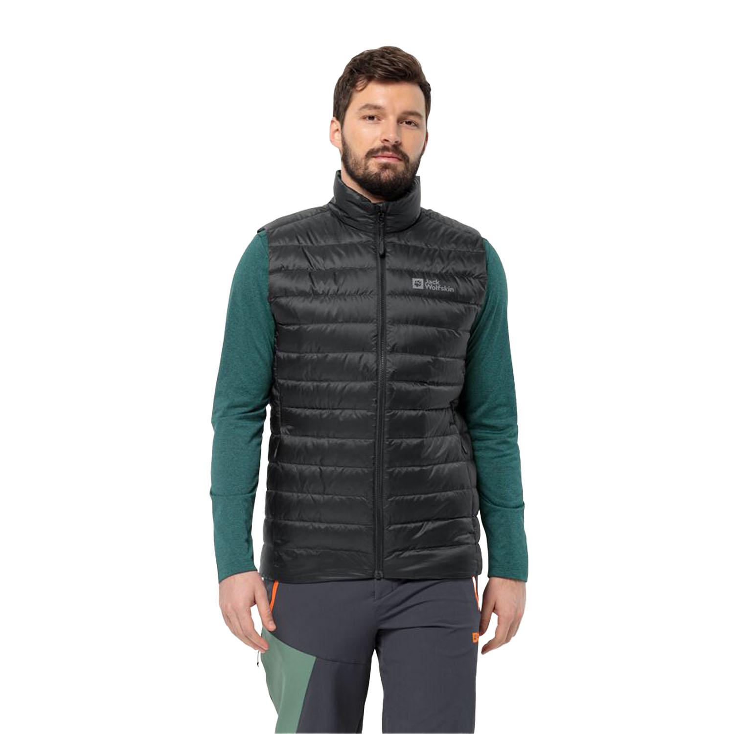 Jack Wolfskin Pilvi Do Vest Rds Erkek Siyah Yelek