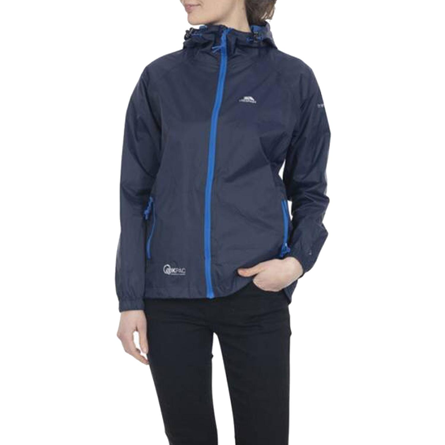 Trespass Qikpac - Unisex Packaway Unisex Mavi Yağmurluk