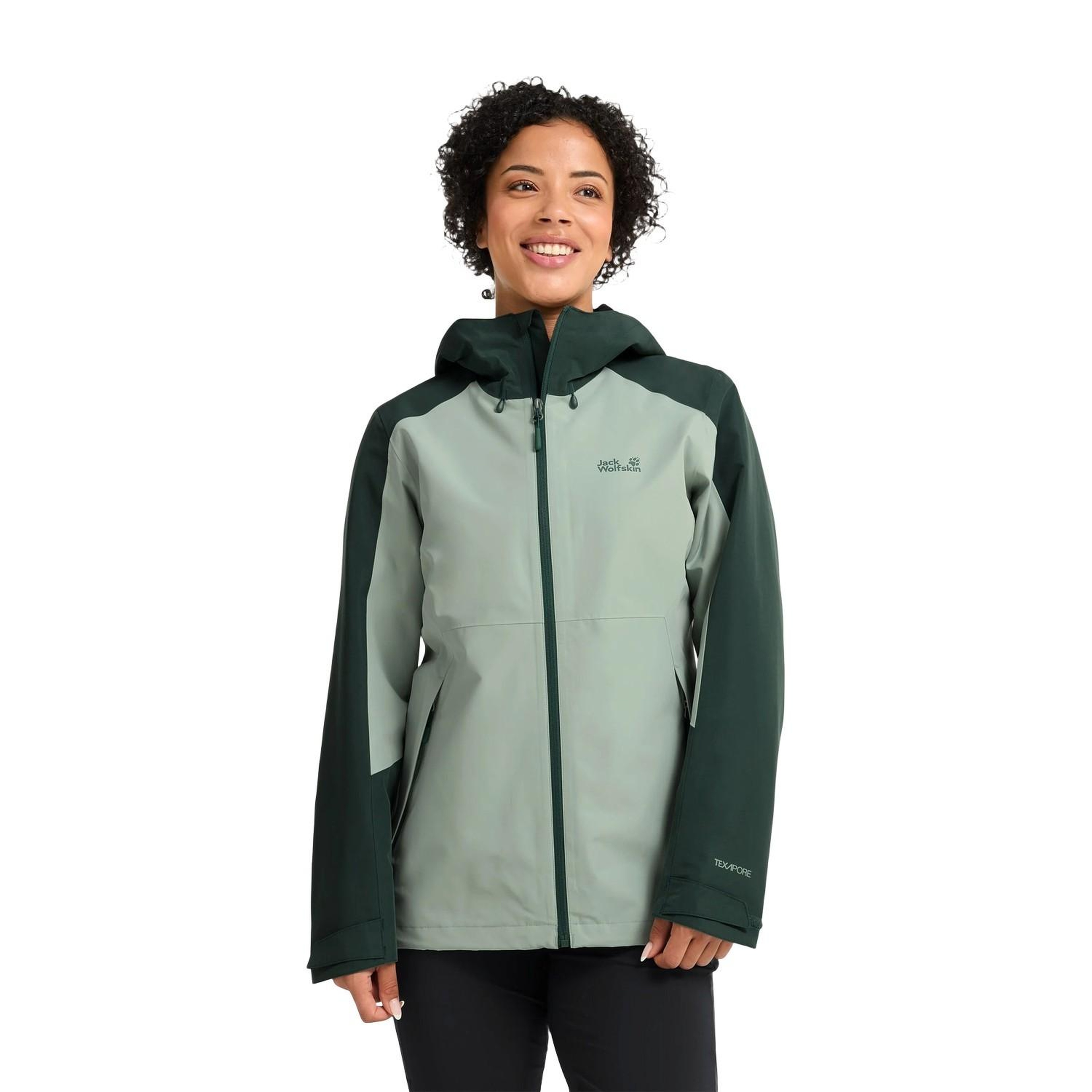 Jack Wolfskin Wildbound 2L Kadın Yeşil Outdoor Ceketi