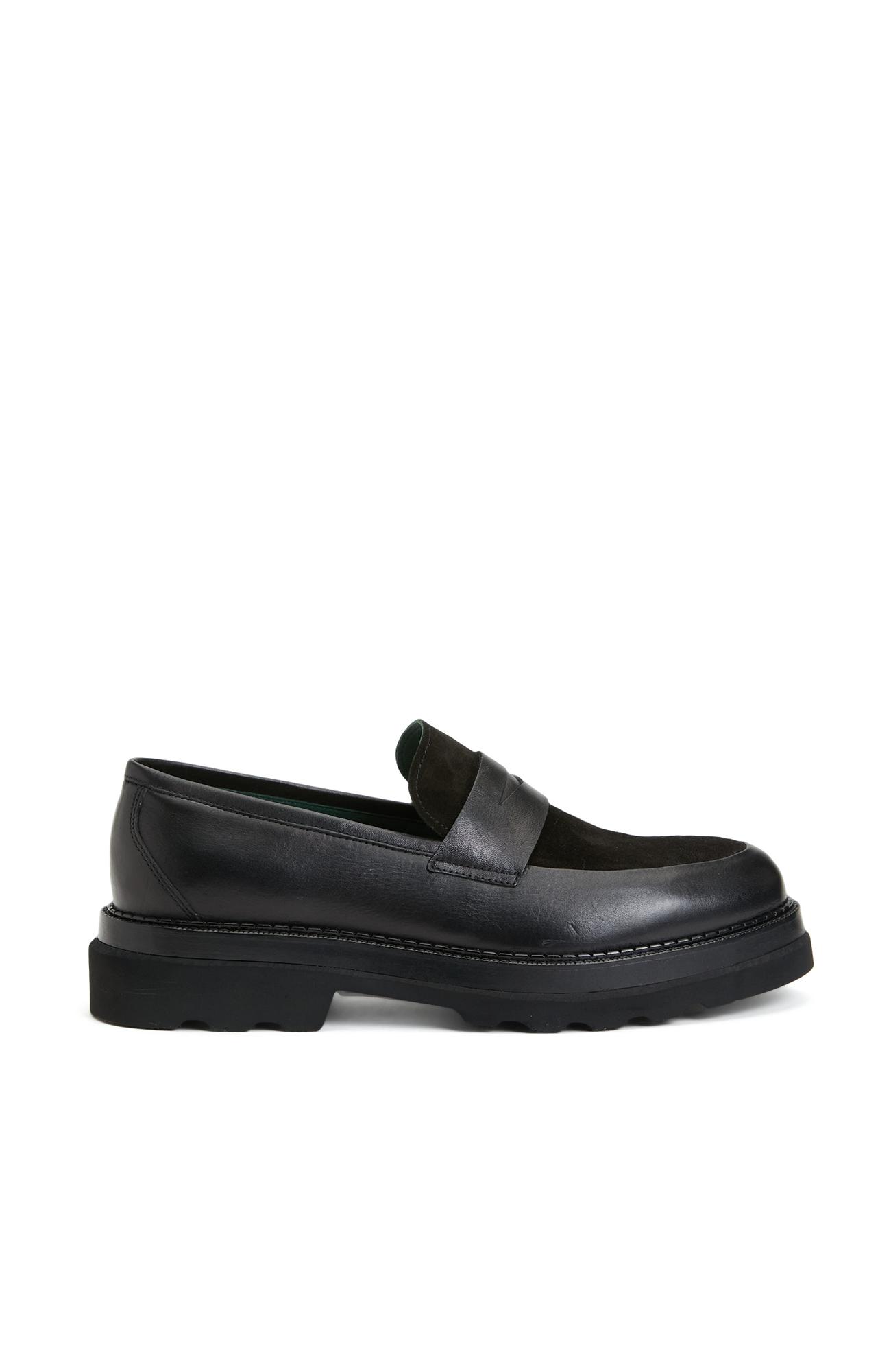 George Hogg Erkek Siyah Süet Loafer