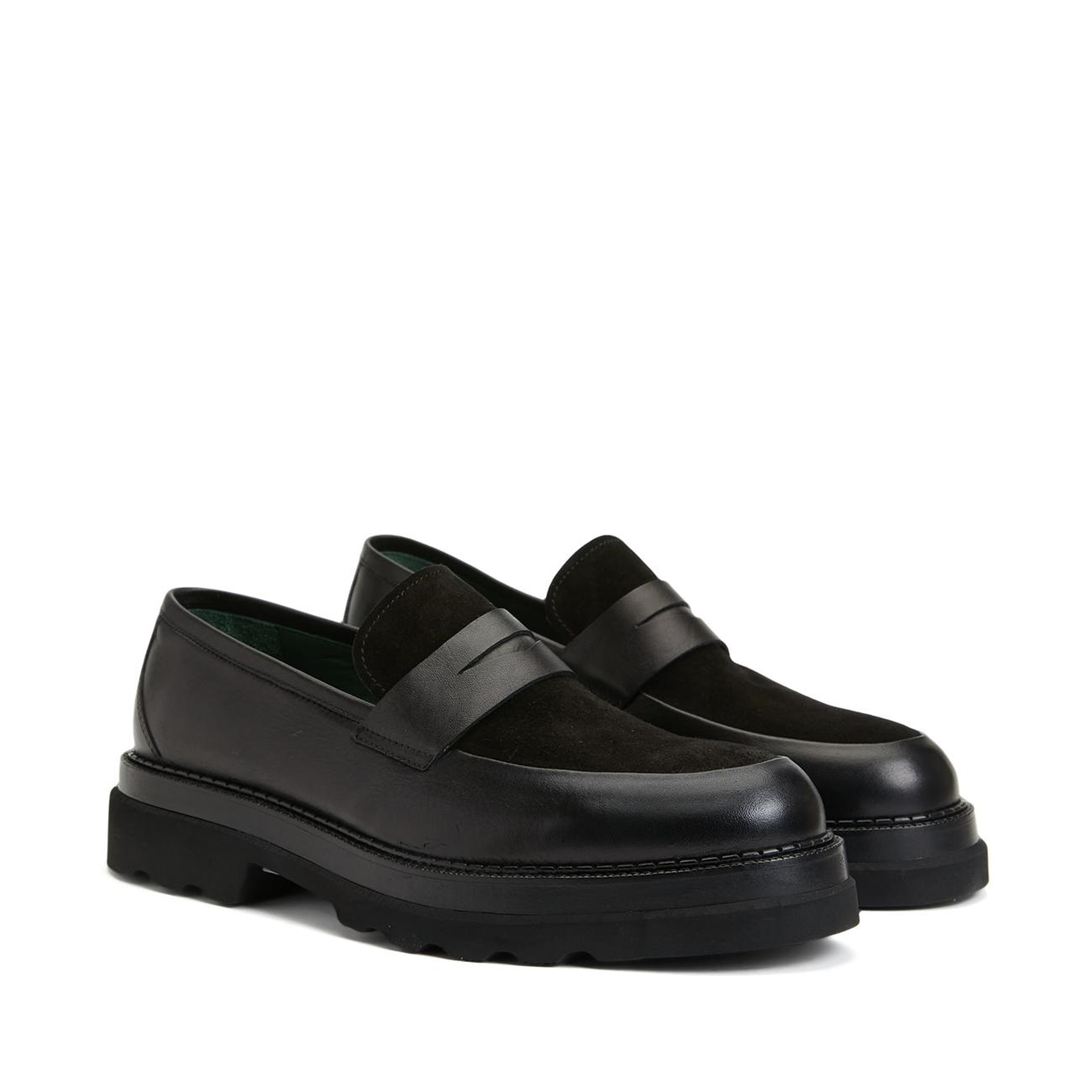 George Hogg Erkek Siyah Süet Loafer
