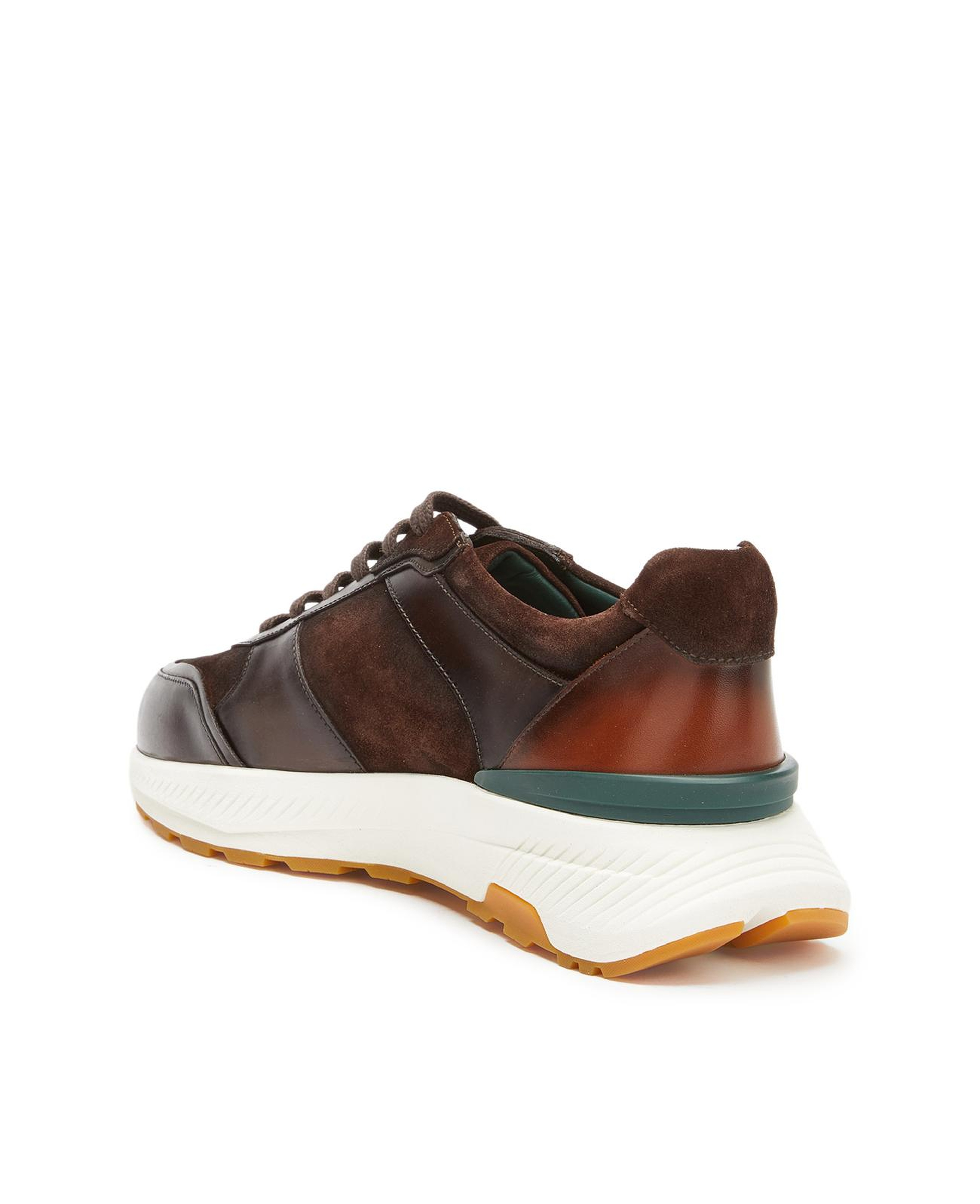 George Hogg Erkek Kahverengi Vibram Taban Detaylı Deri Sneaker