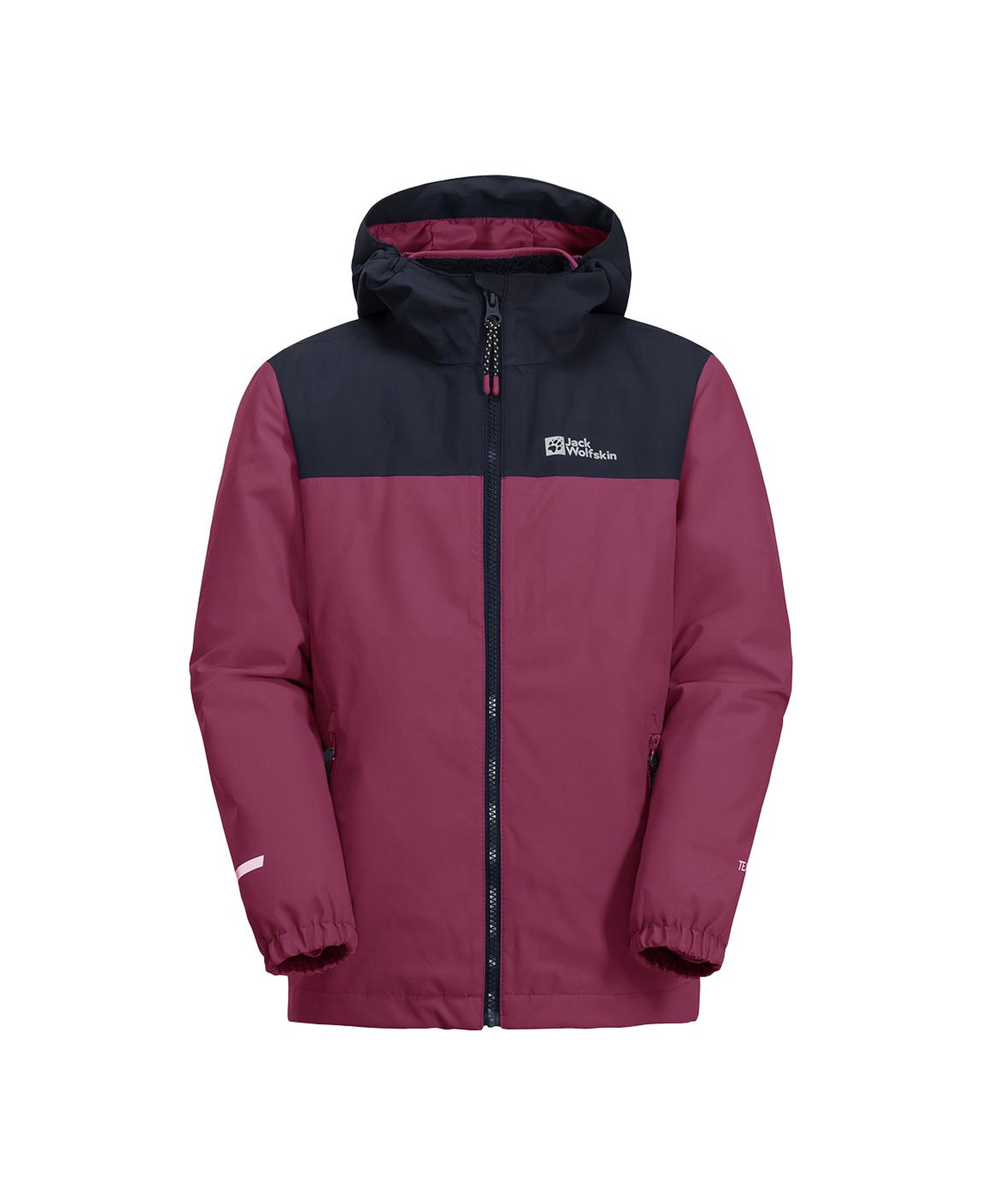 Jack Wolfskin Snowcurl 3in1 Unisex Çocuk Pembe Outdoor Ceketi