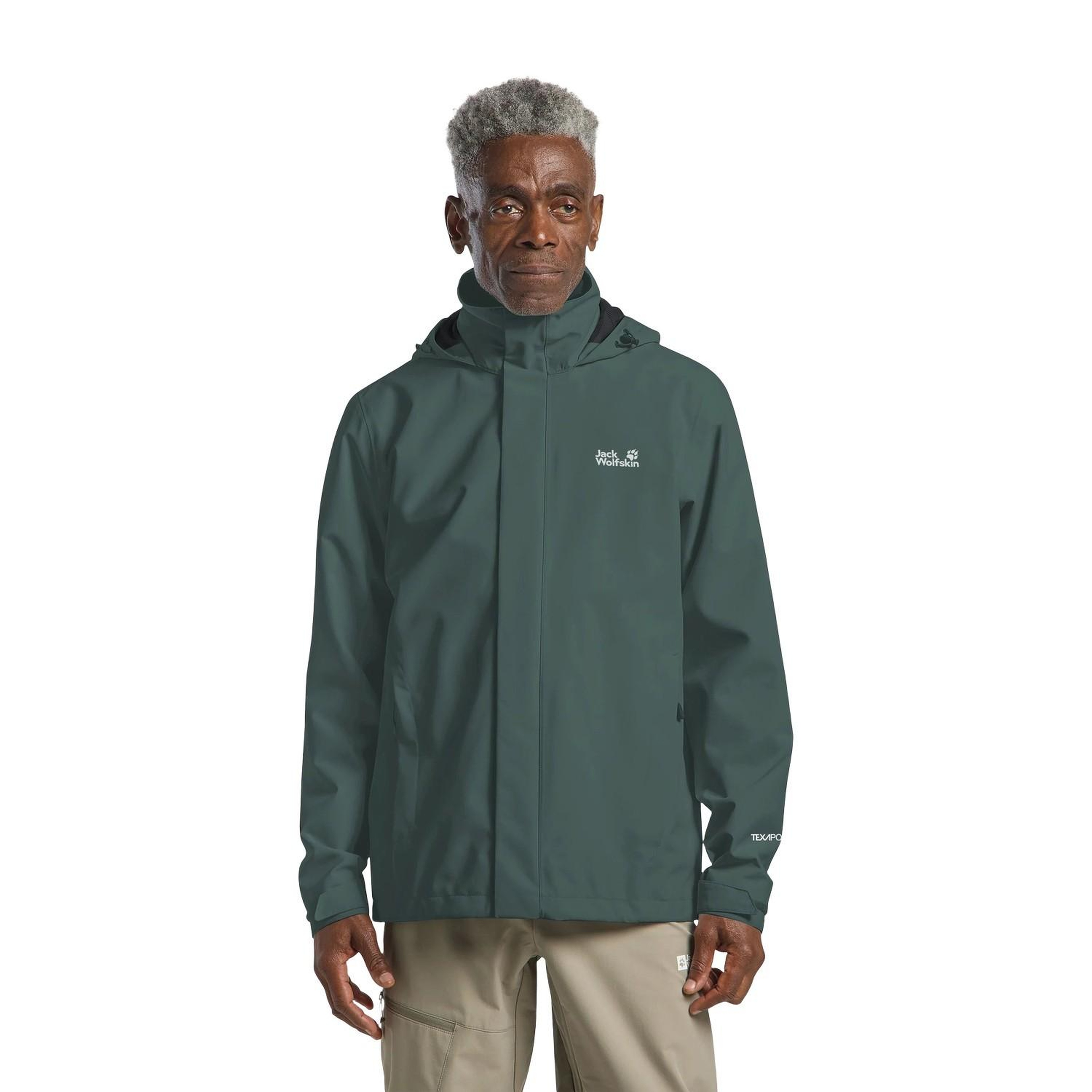 Jack Wolfskin Trailtime 2L Erkek Yeşil Outdoor Ceketi