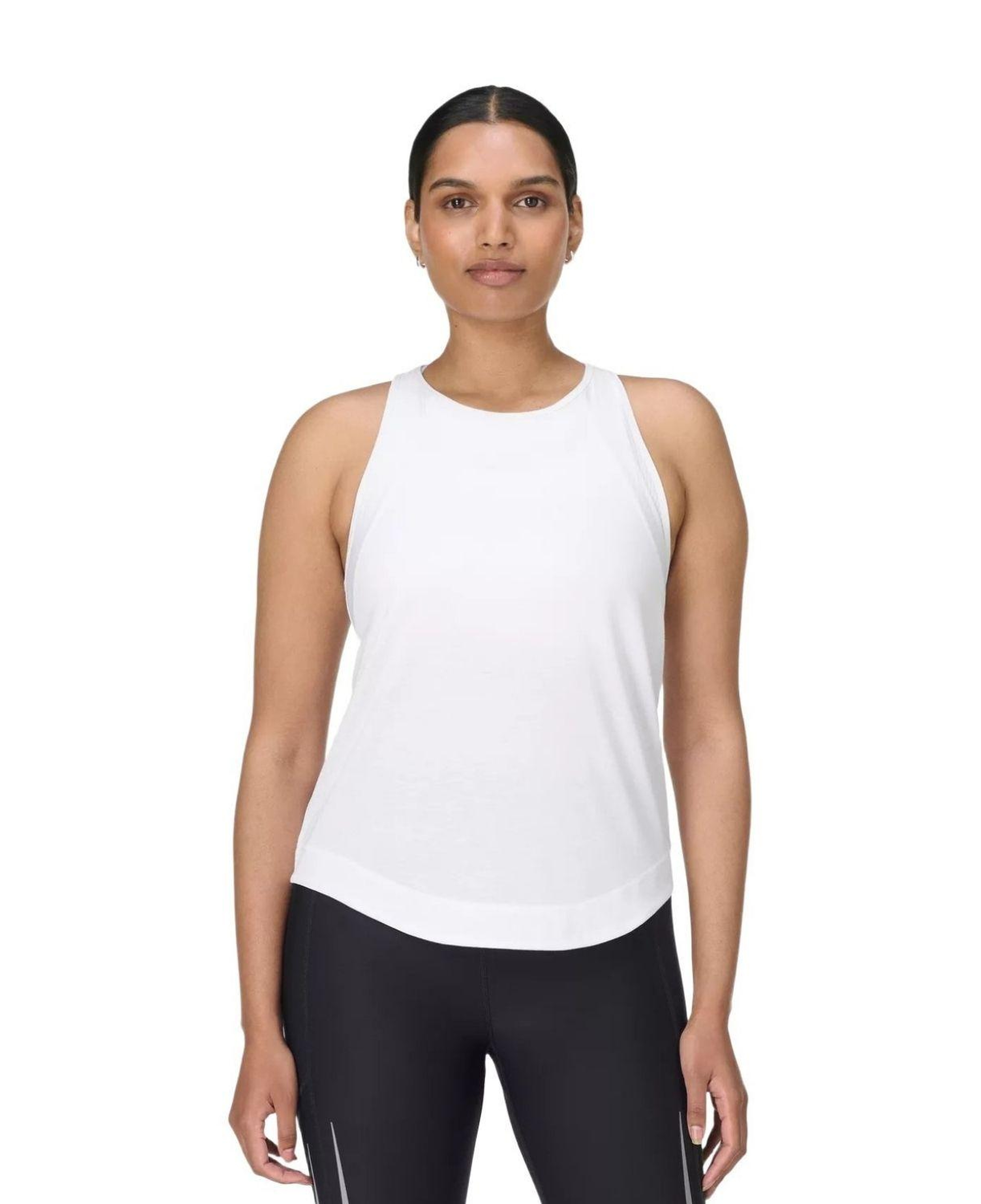 Sweaty Betty Breathe Easy Mesh Run Kadın Beyaz Tank Top