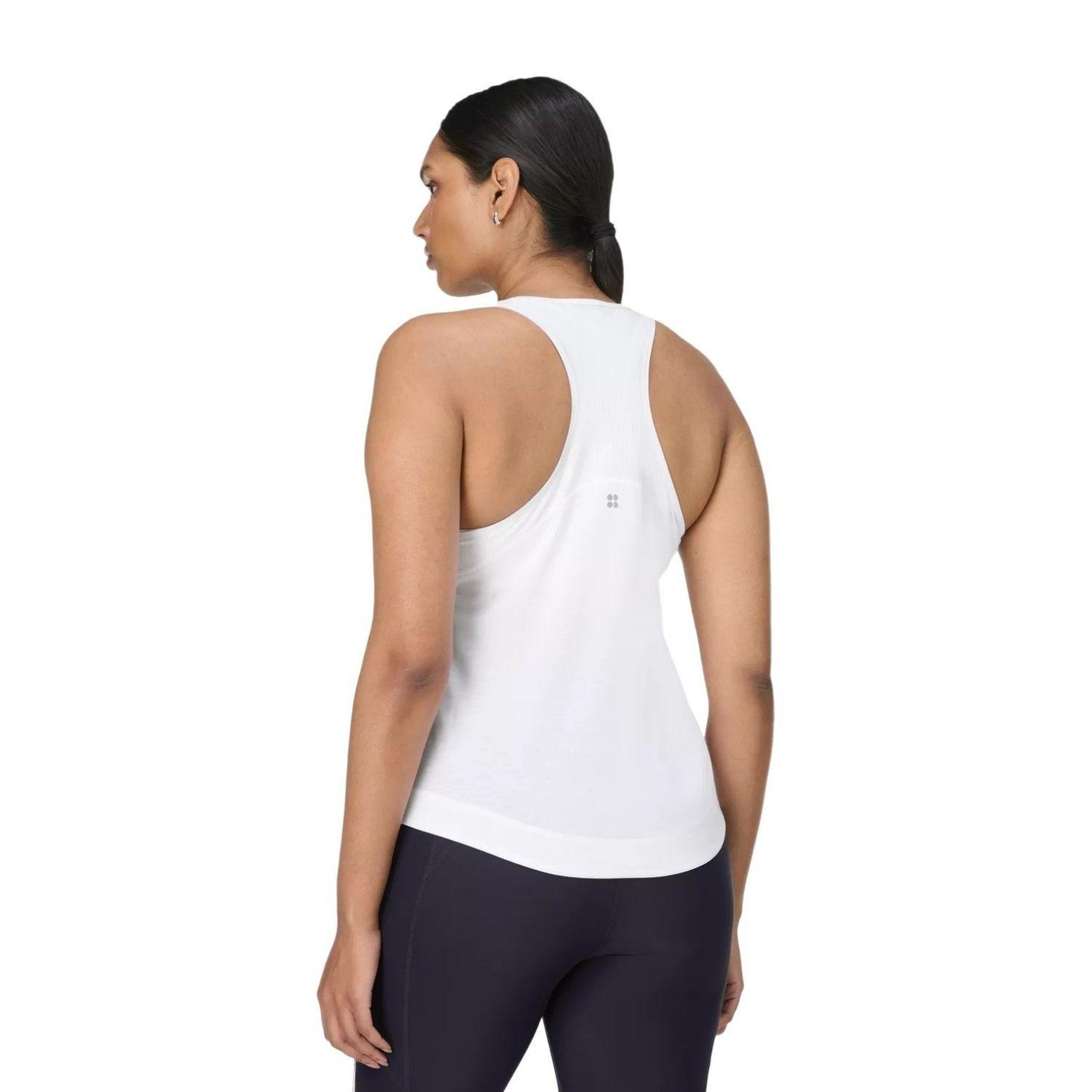 Sweaty Betty Breathe Easy Mesh Run Kadın Beyaz Tank Top