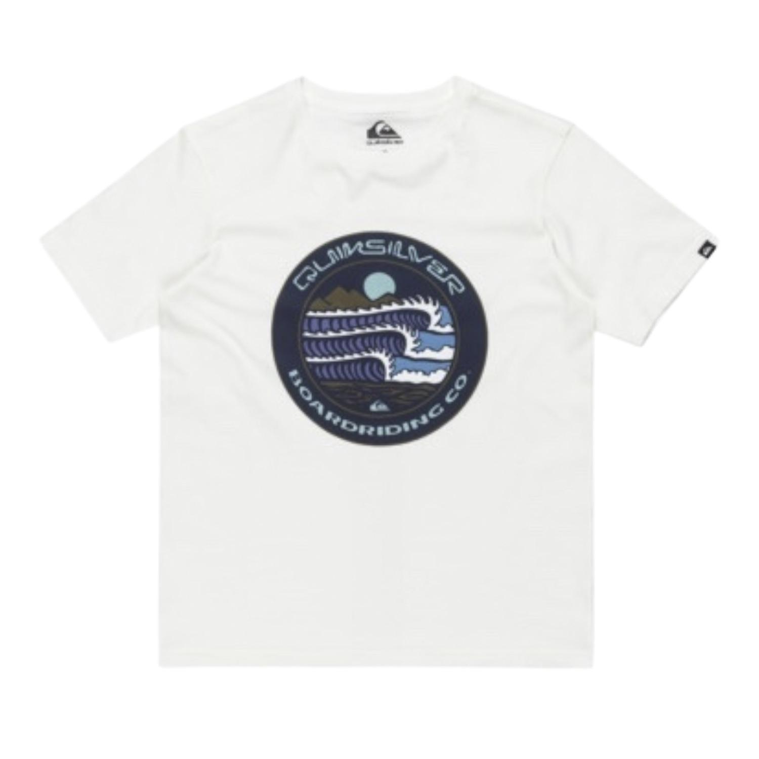 Quiksilver Evo Three Seas Yth Erkek Çocuk Beyaz Tişört