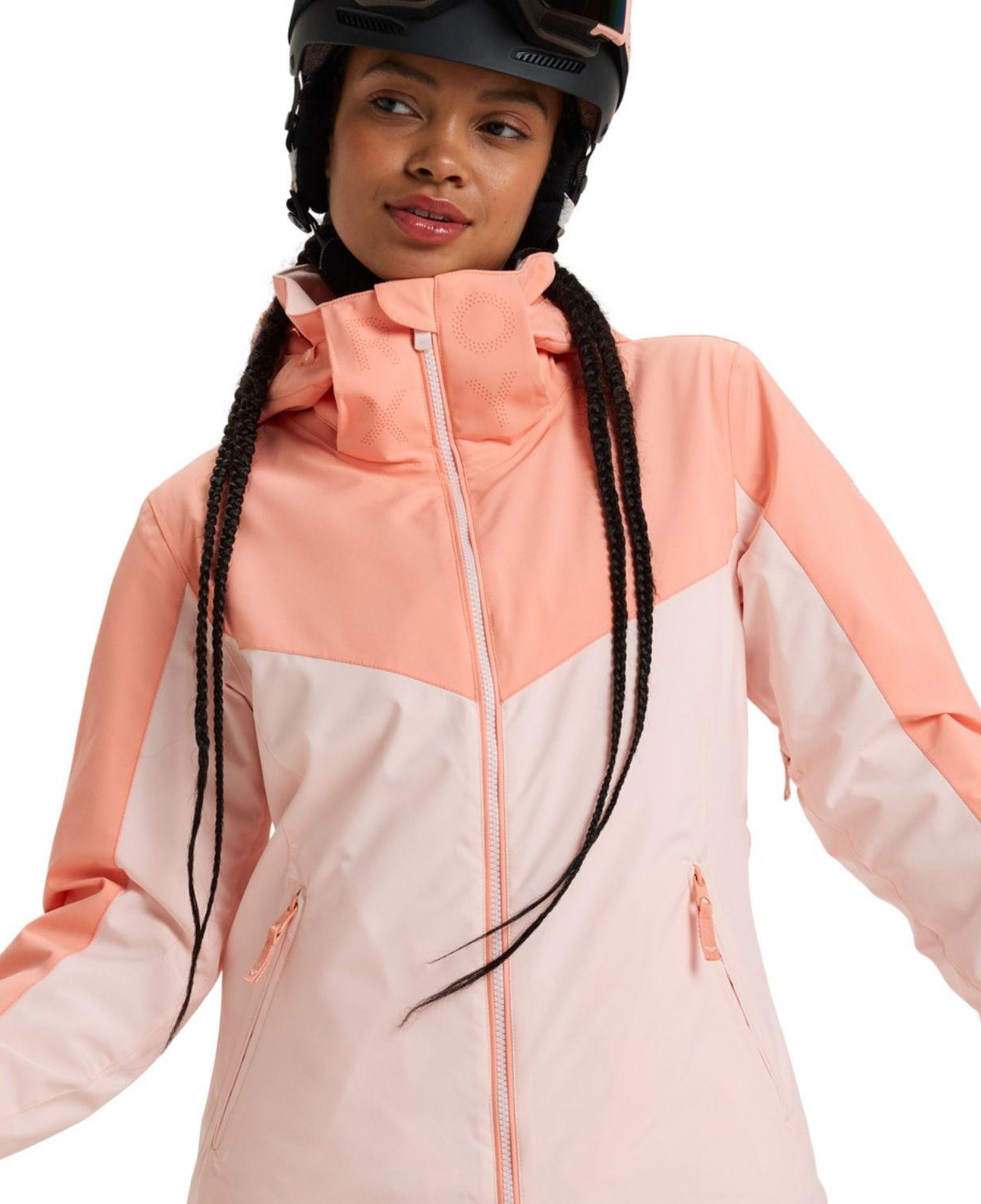 Roxy Free Jet Block Kadın Pembe Snowboard Ceketi