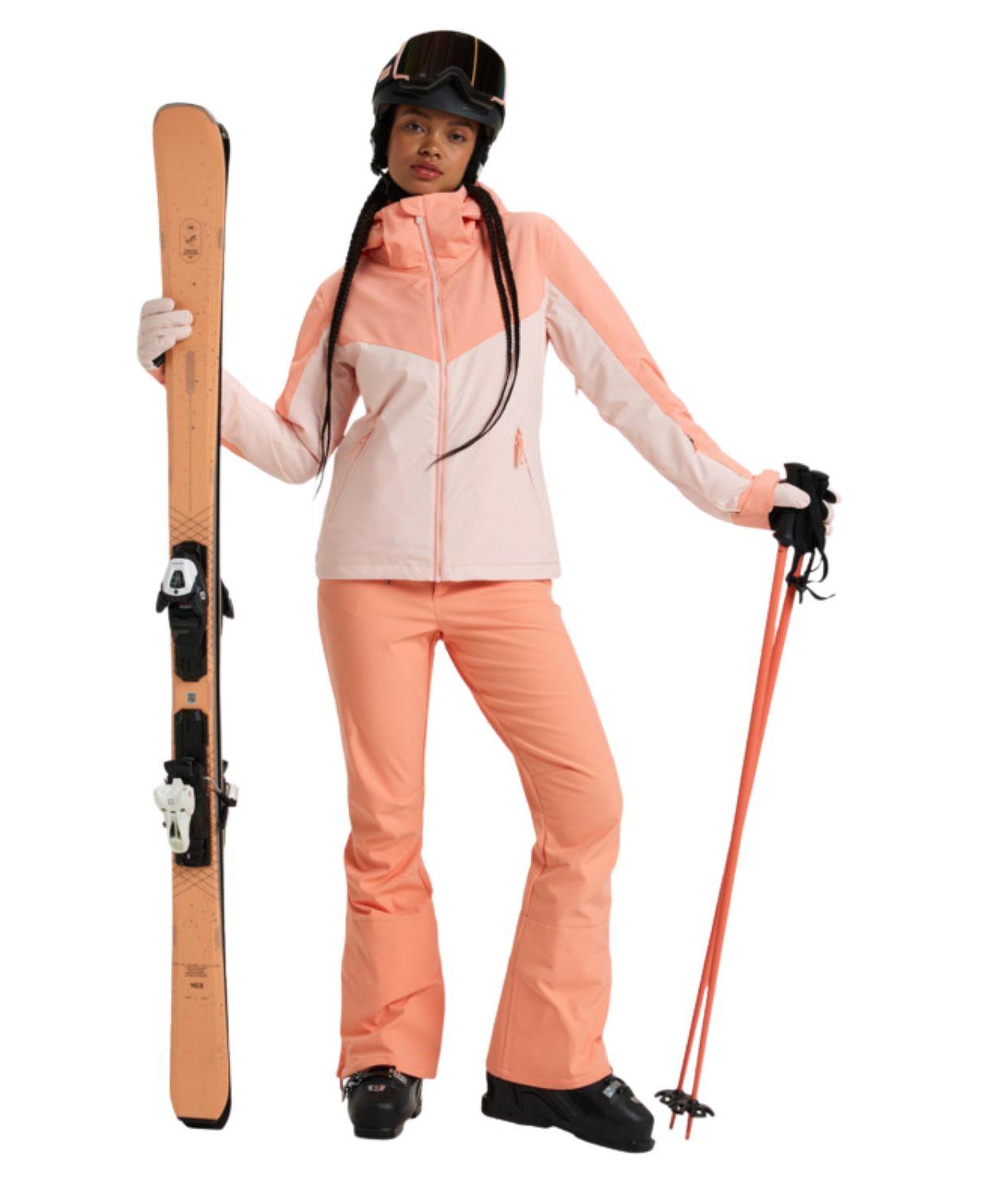 Roxy Free Jet Block Kadın Pembe Snowboard Ceketi