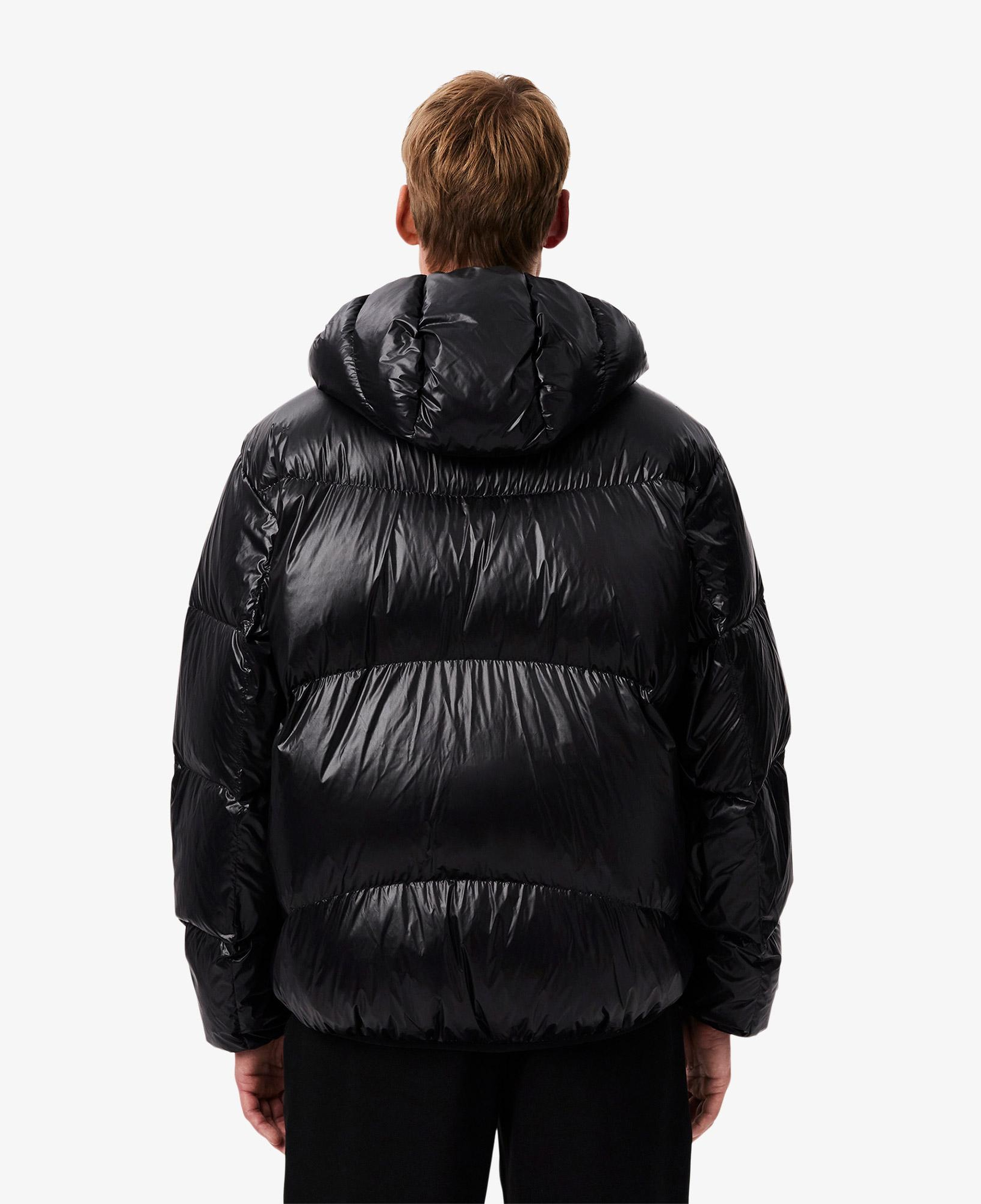 Lacoste Erkek Relaxed Fit Kapüşonlu Siyah Mont