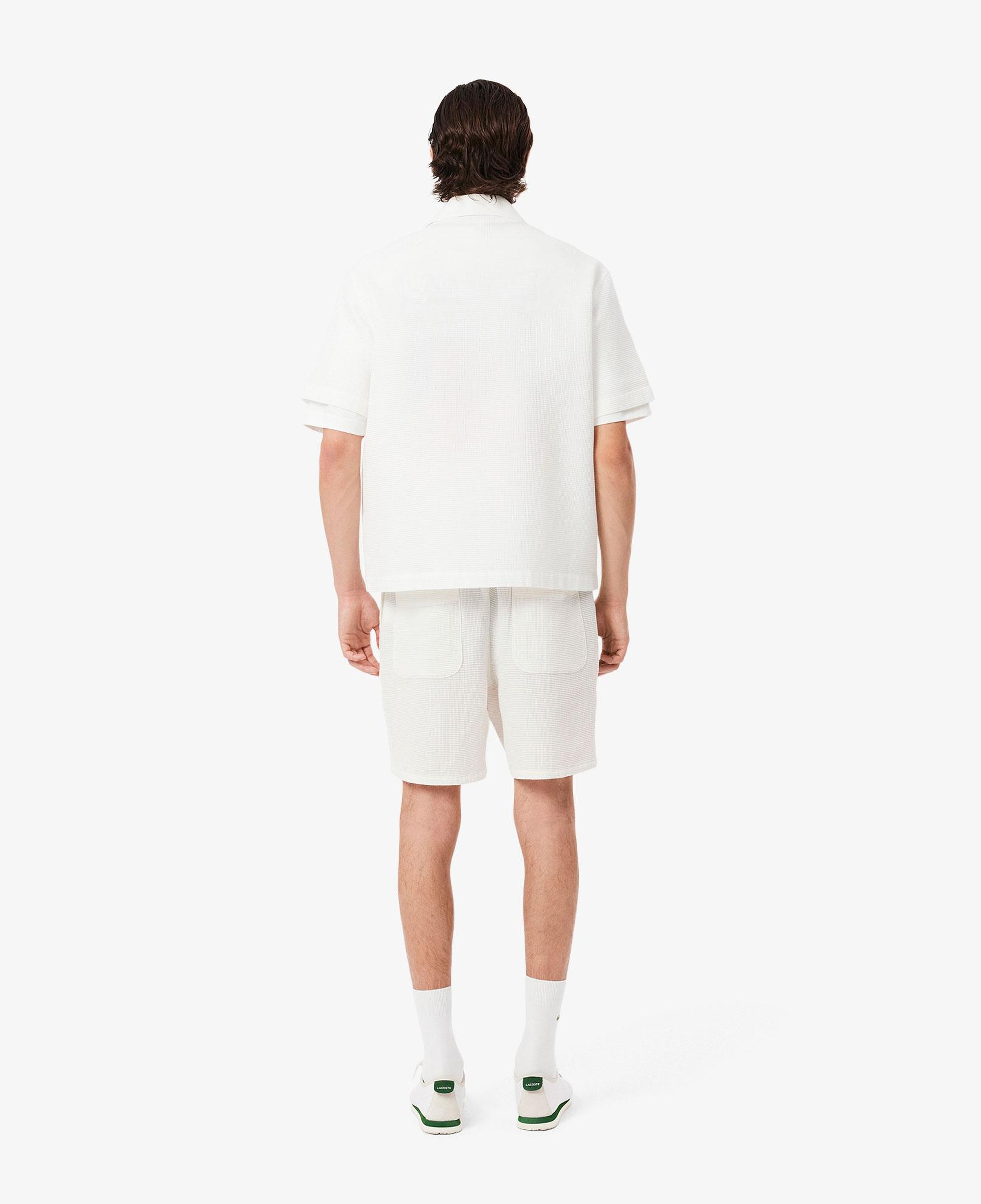 Erkek Relaxed Fit Beyaz Şort