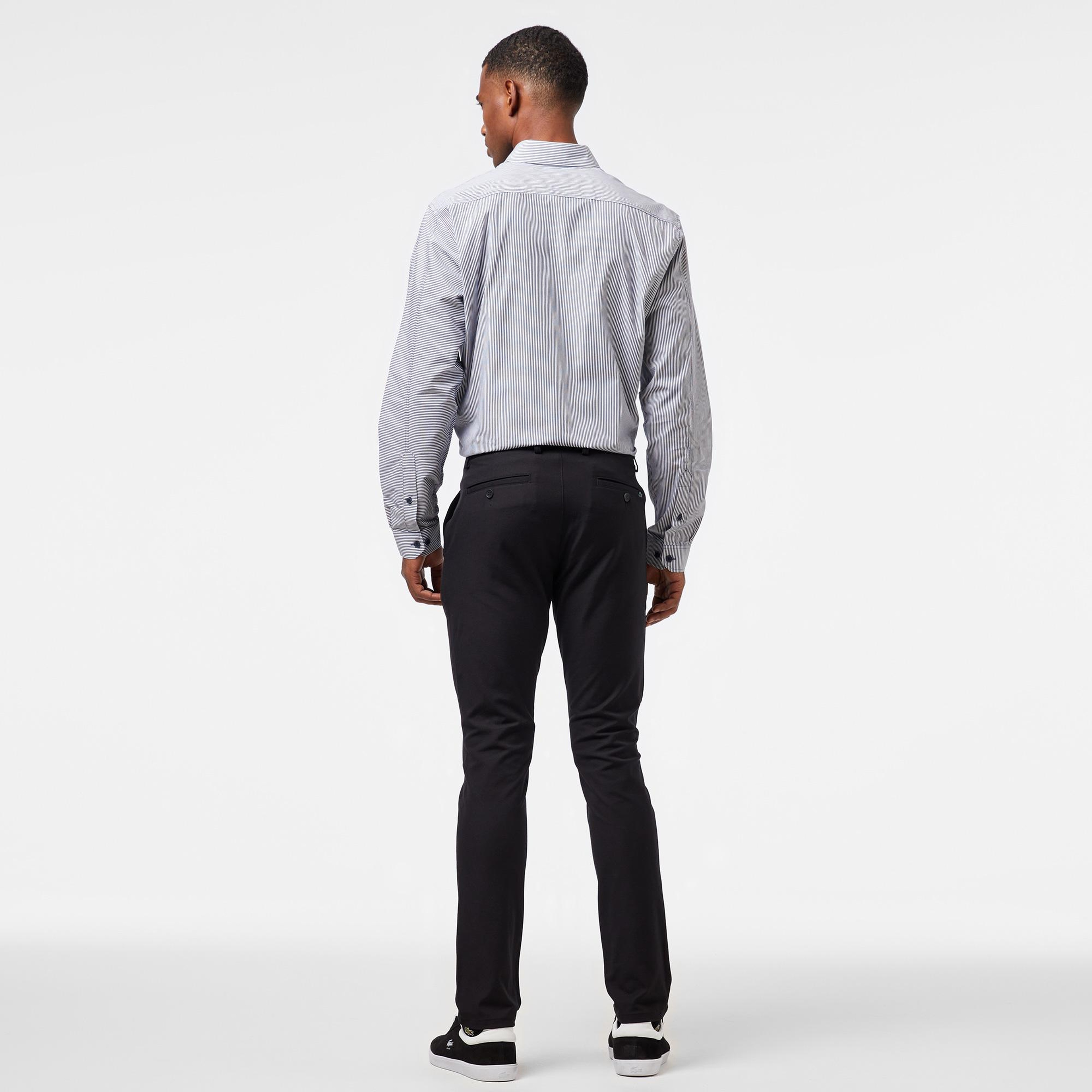 Erkek Slim Fit Siyah Pantolon