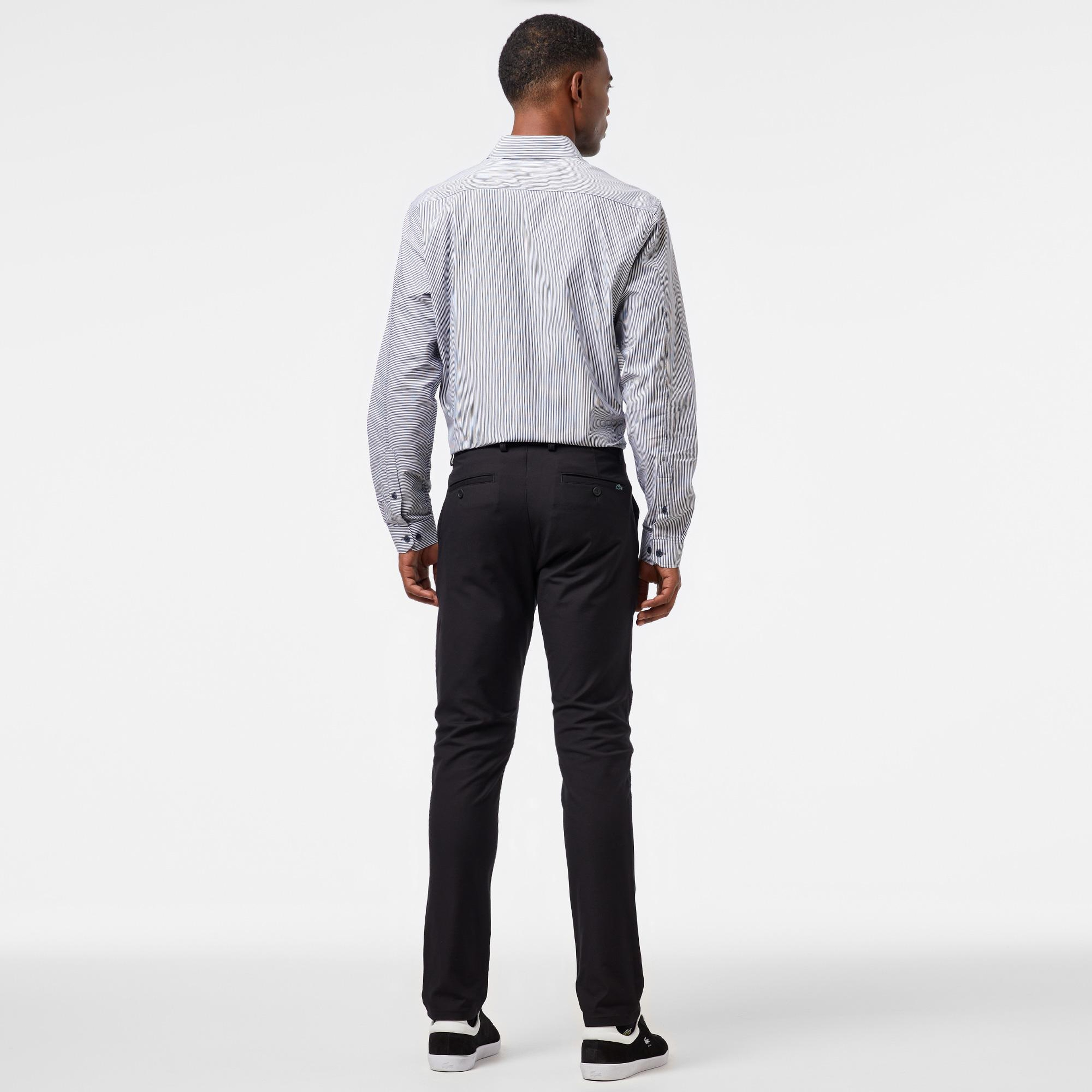 Erkek Slim Fit Siyah Pantolon