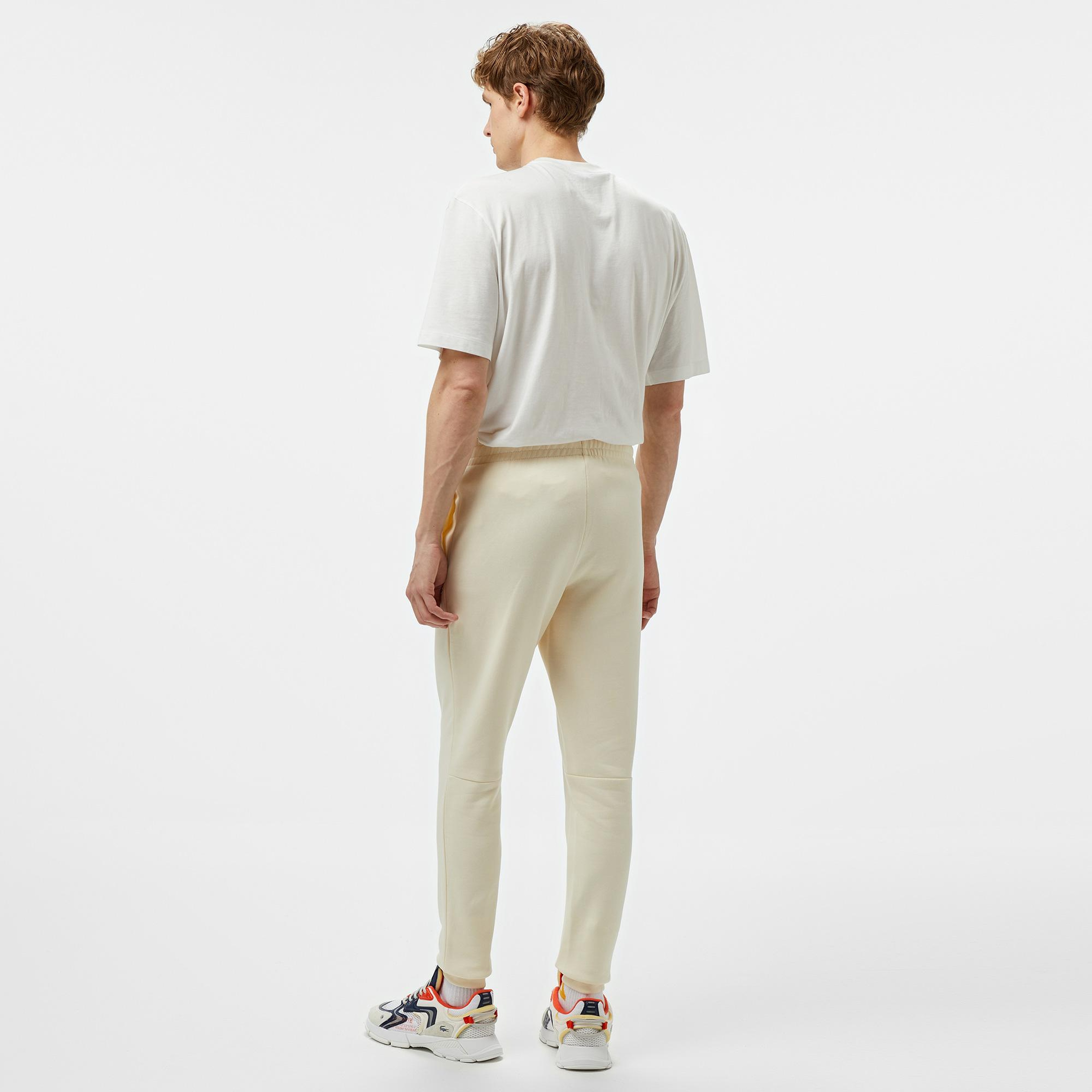 Erkek Slim Fit Krem Eşofman Altı