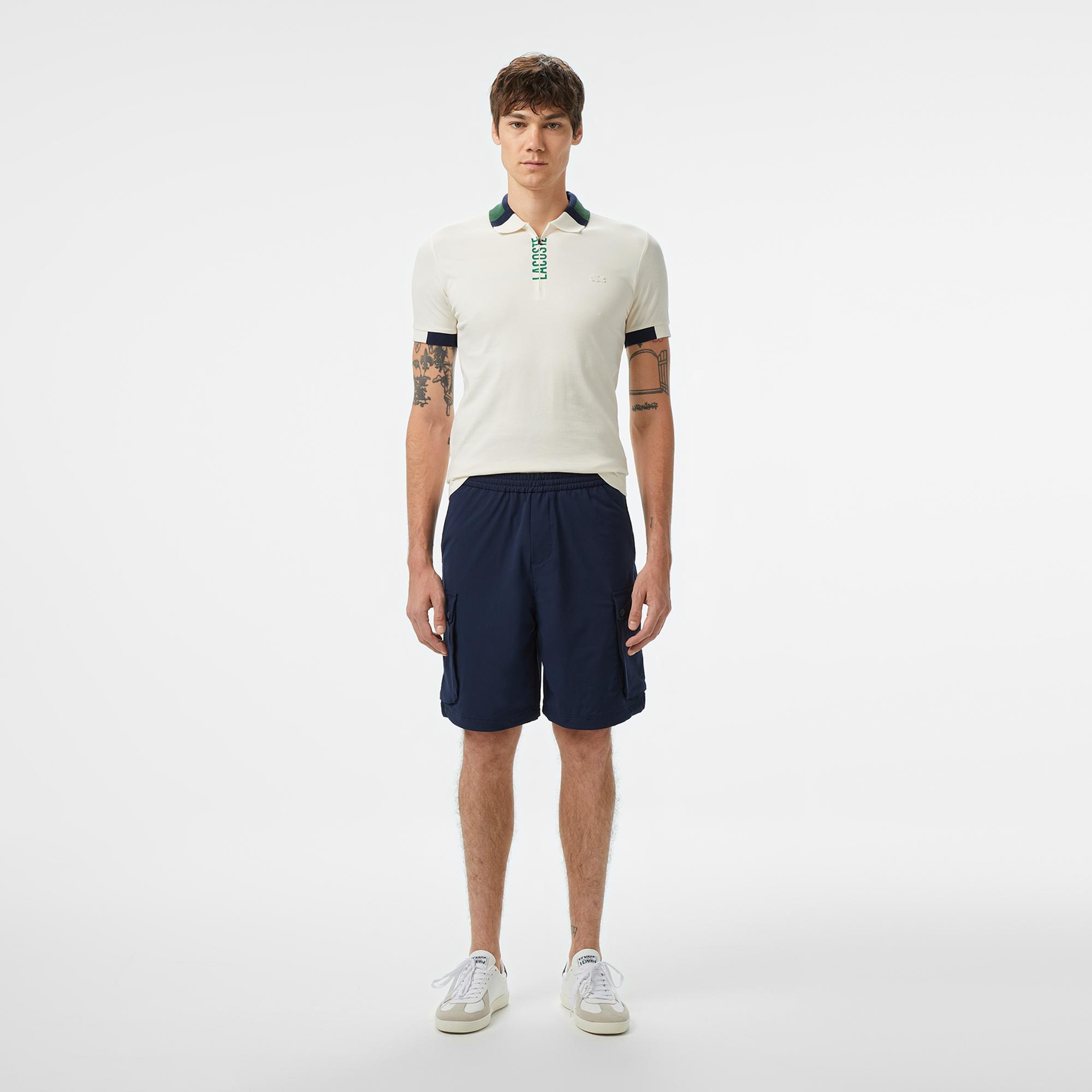 Erkek Relaxed Fit Lacivert Bermuda Şort