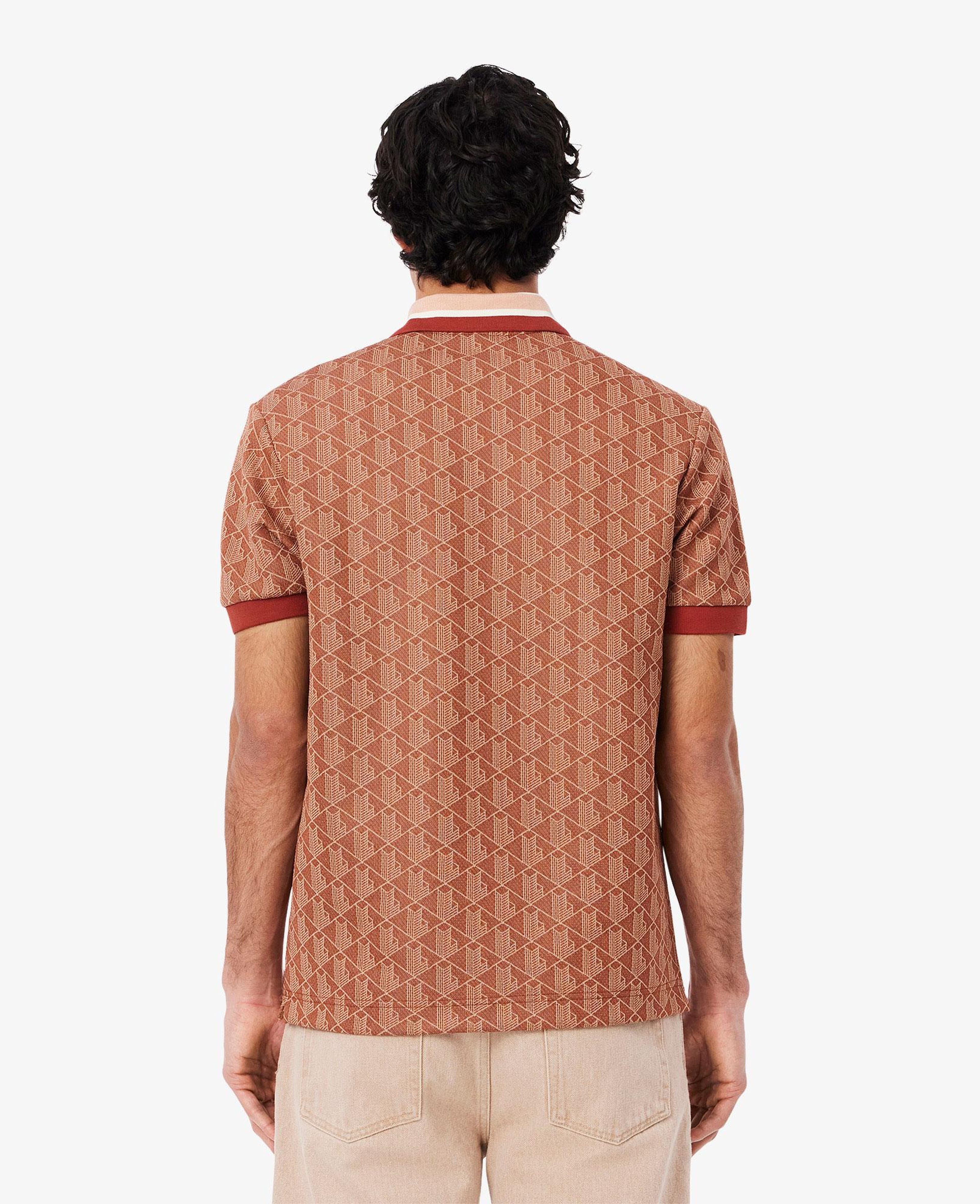 Erkek Classic Fit Monogram Kırmızı Polo