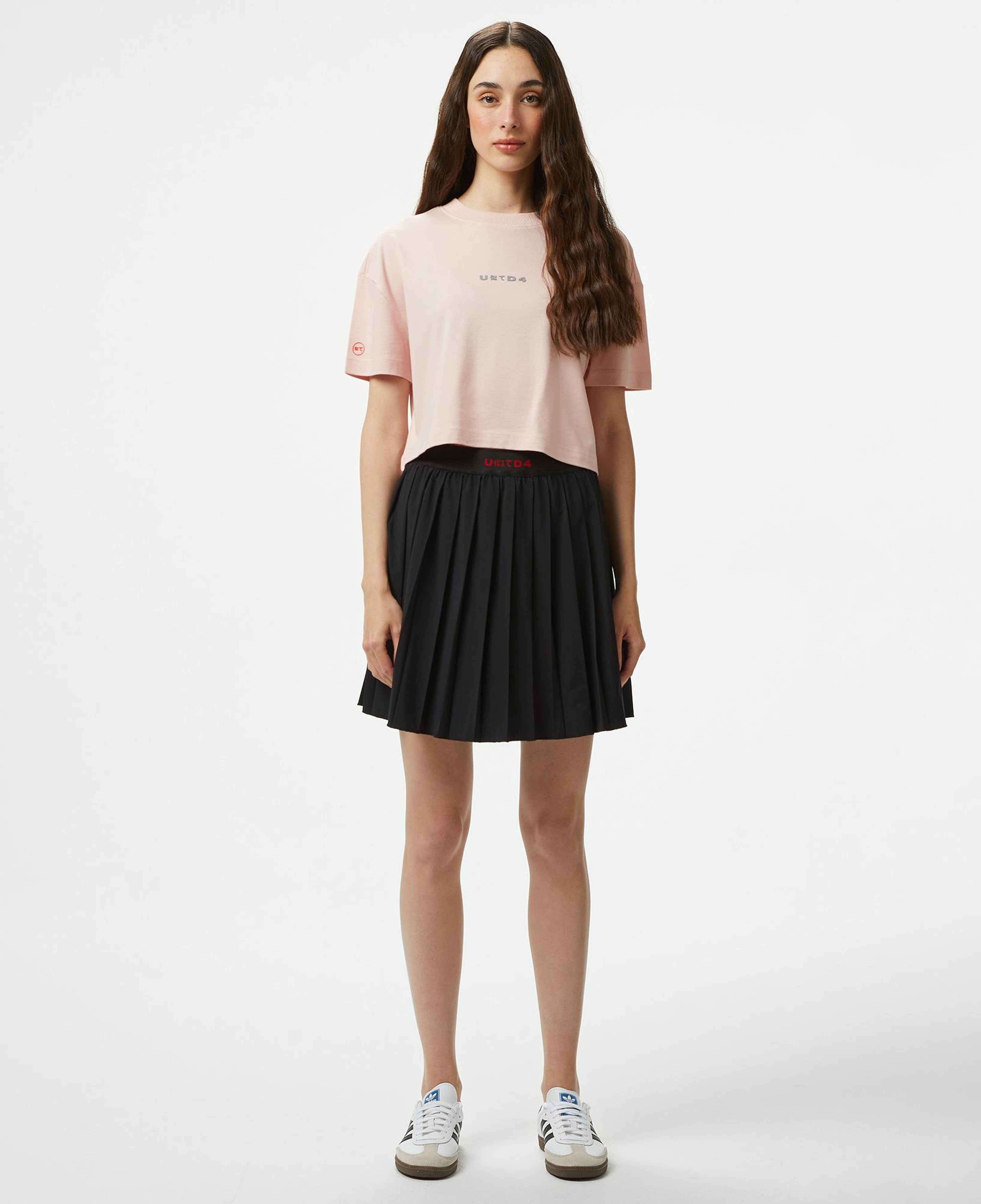 UNITED4 Comfort Kadın Pembe Crop T-Shirt