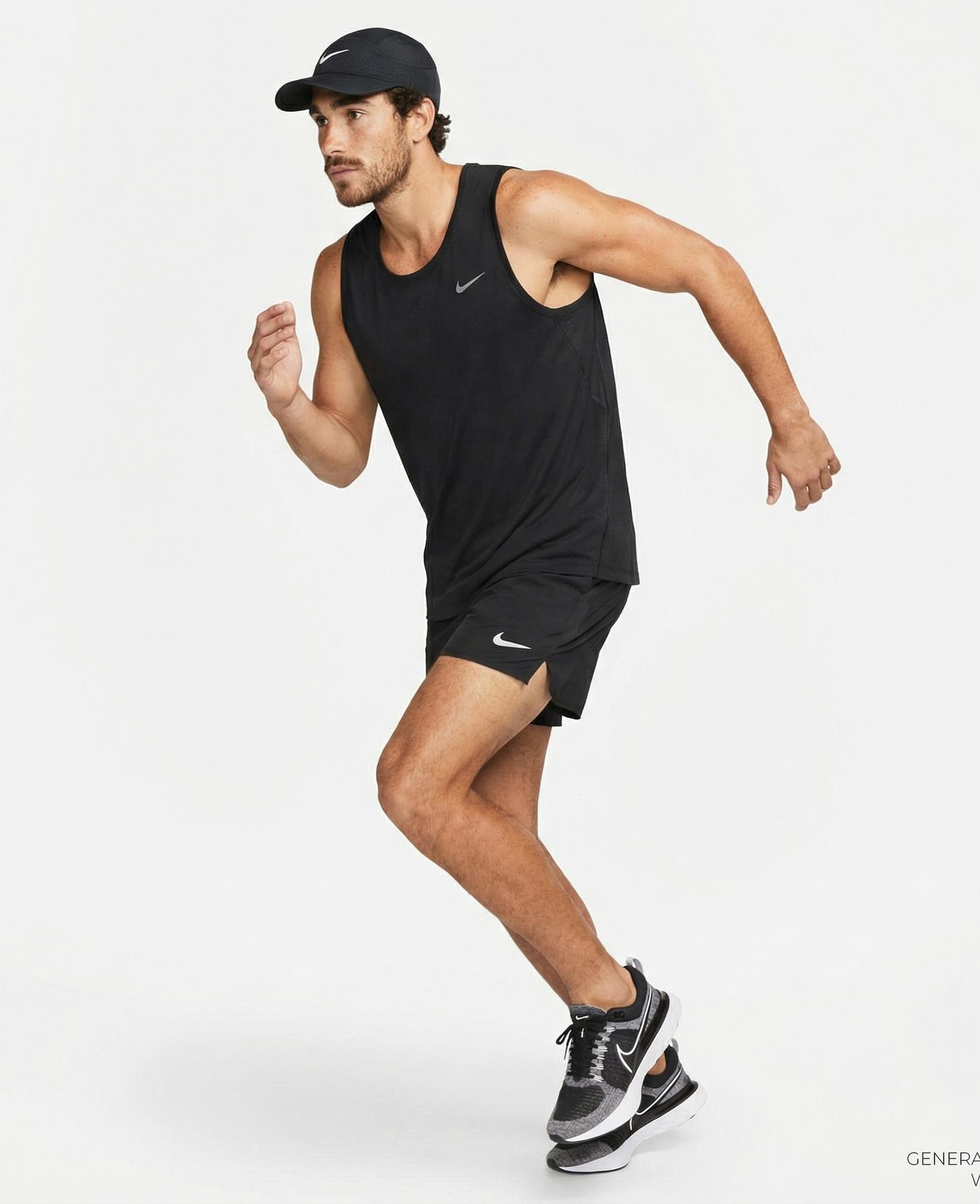 Nike Dri-Fit Primary Tank Erkek Siyah Kolsuz T-Shirt