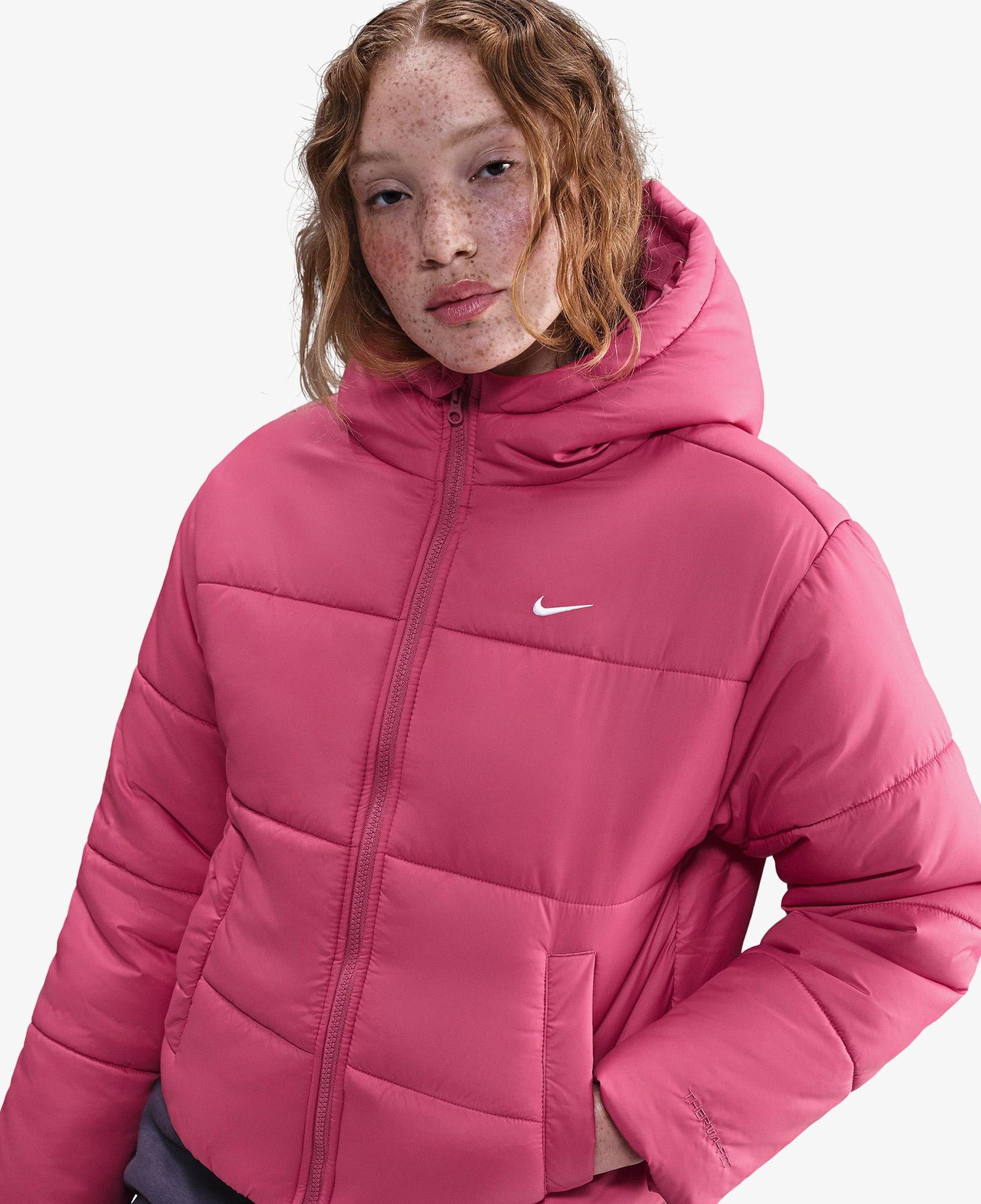 Nike Sportswear Therma-Fit Classic Puffer Kadın Pembe Mont