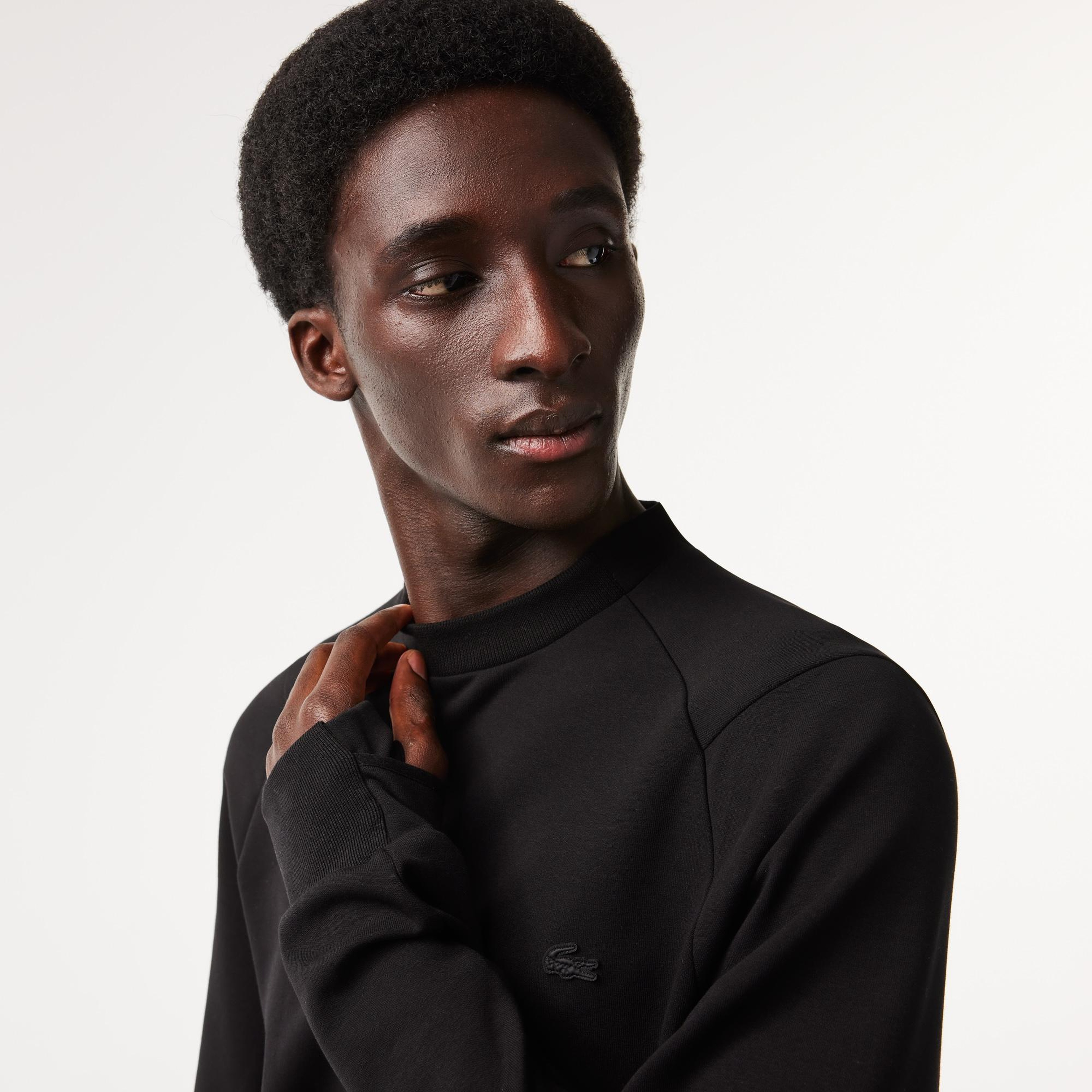 Erkek Classic Fit Bisiklet Yaka Siyah Sweatshirt