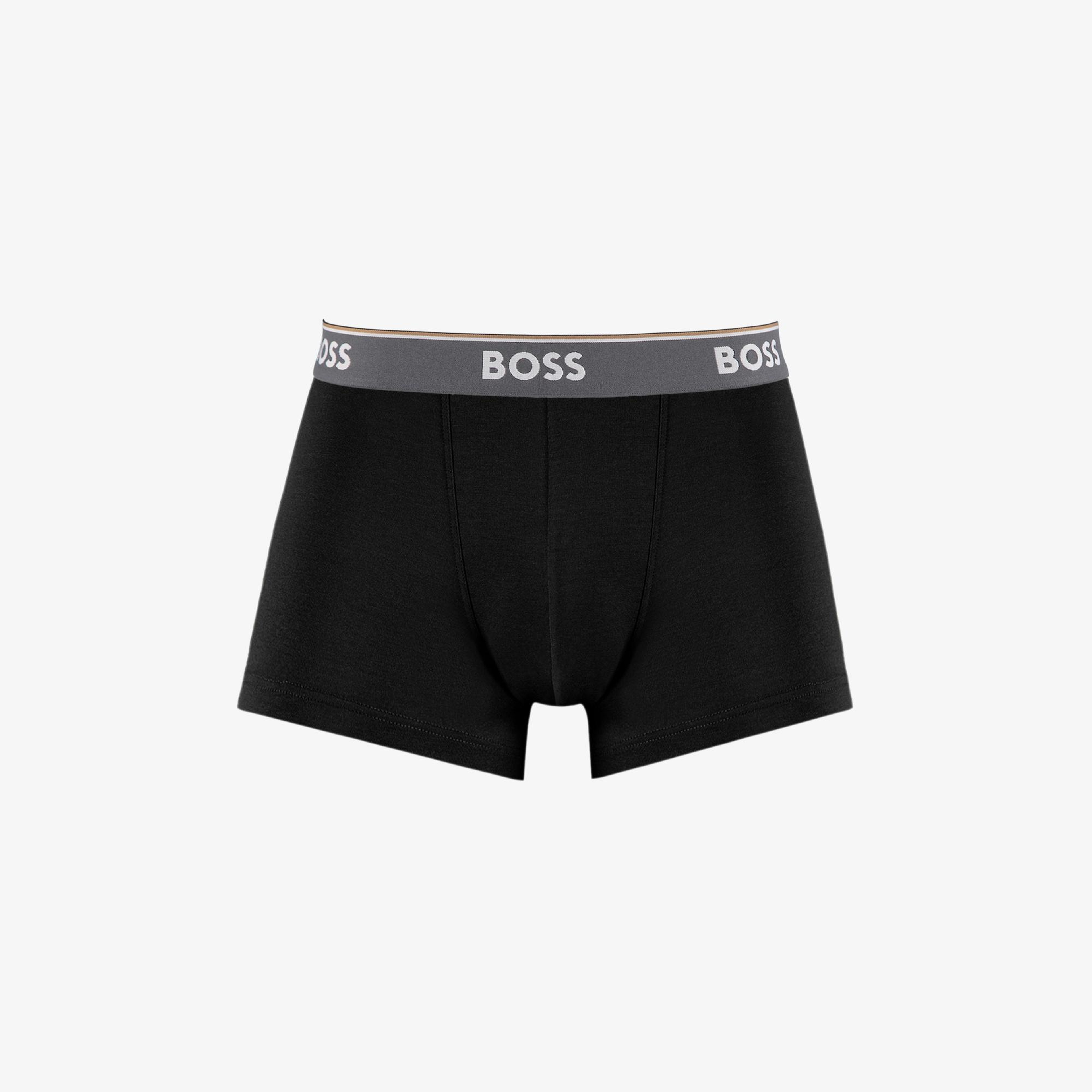Boss Trunk Power 3'lü Erkek Gri Boxer
