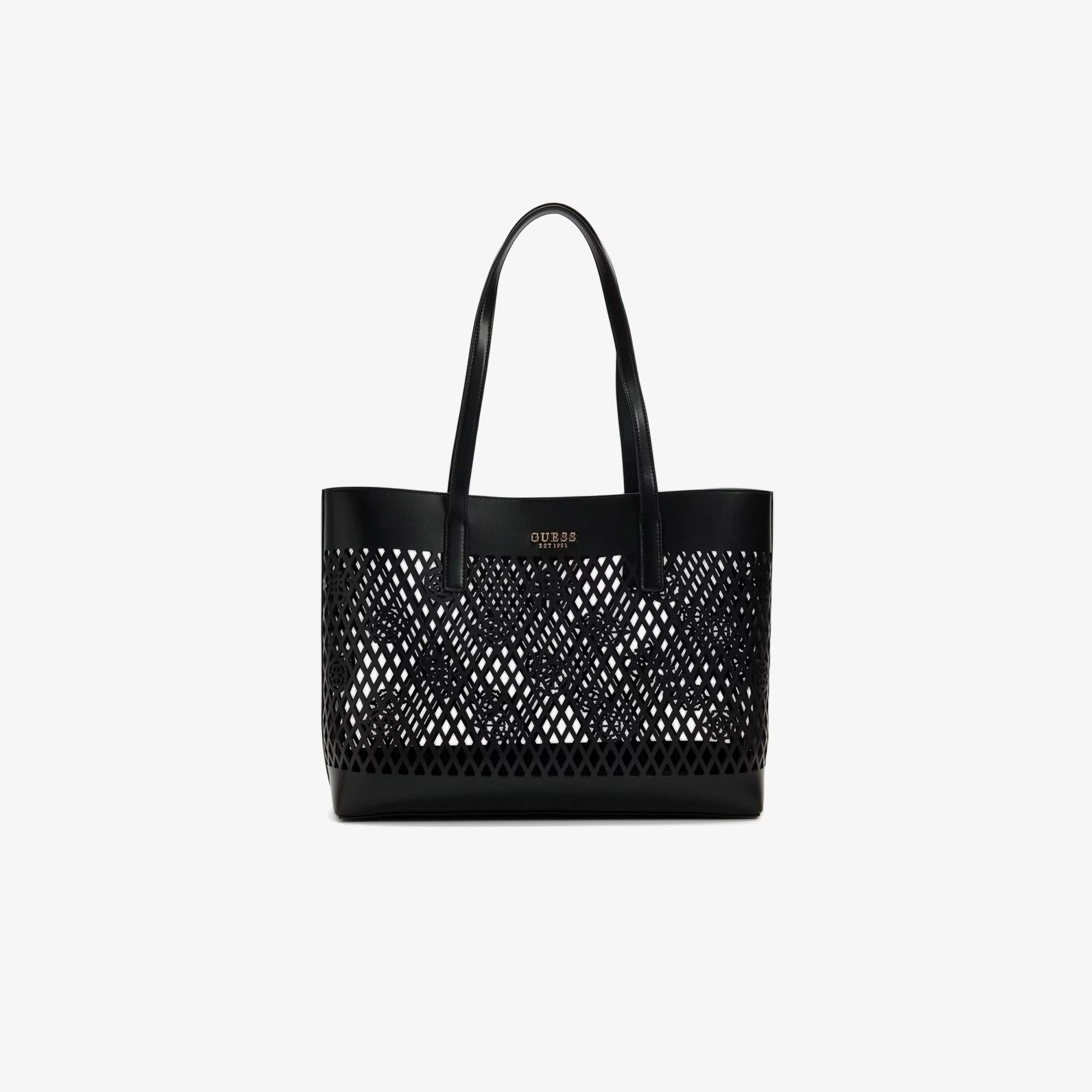 Guess Letty Tote Kadın Siyah Omuz Çantası